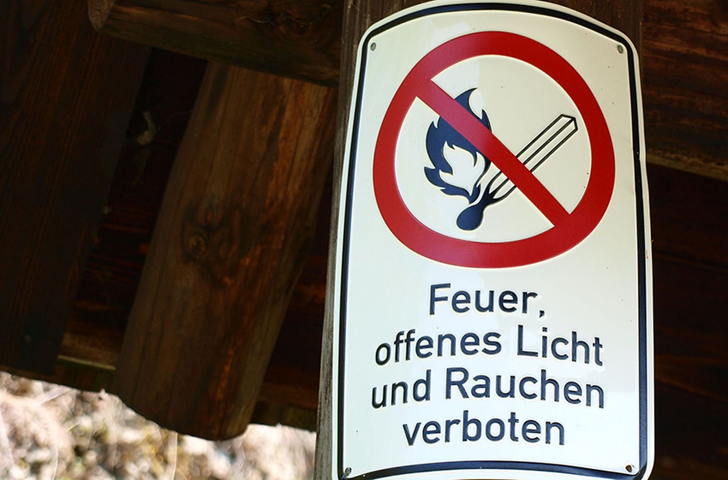 Feuer machen verboten
