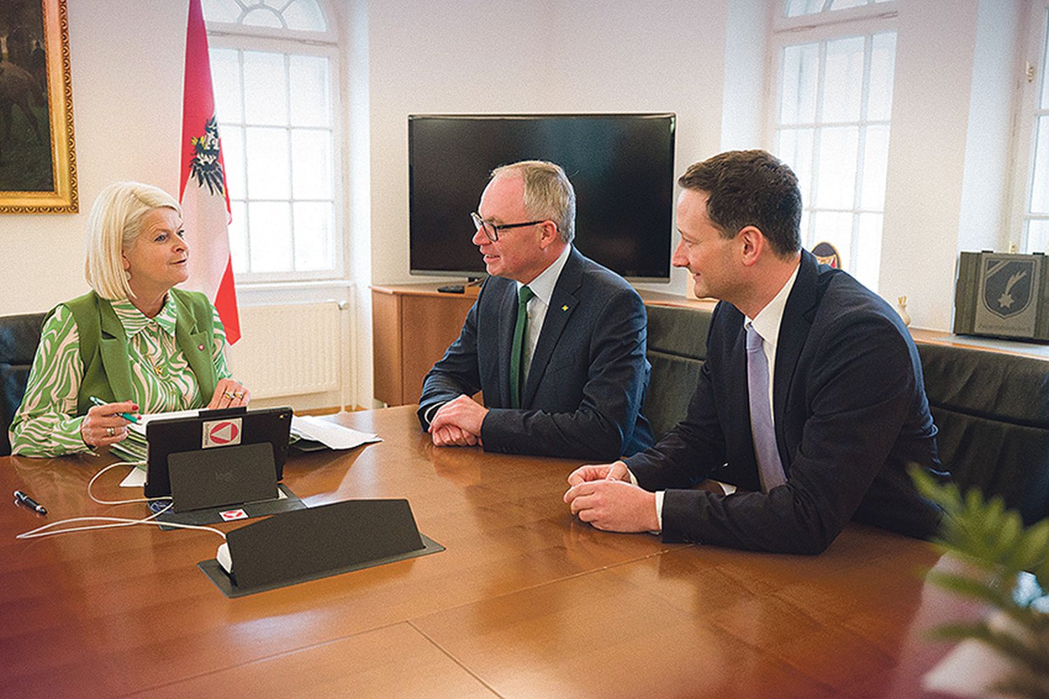 K. Tanner, S. Pernkopf, P. Nemecek: „Österreichs Neutralität steht nicht zur Diskussion.“