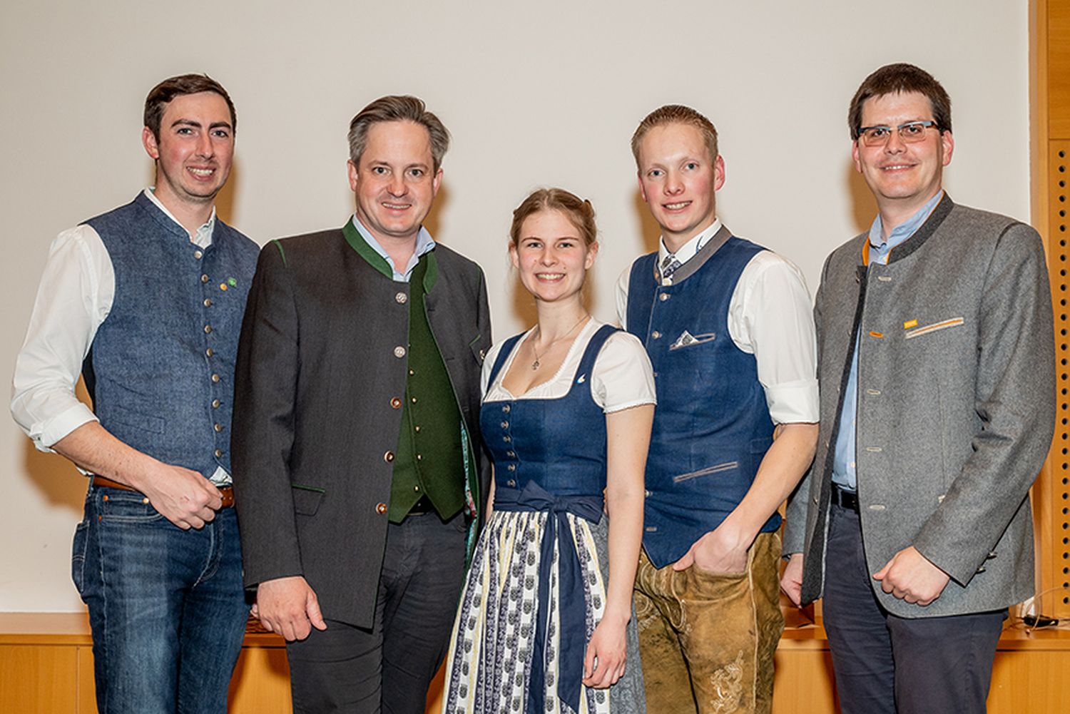 Alexander Bernhuber, Johannes Schmuckenschlager, Anja Bauer, Johannes Baumgartner und Lorenz Mayr