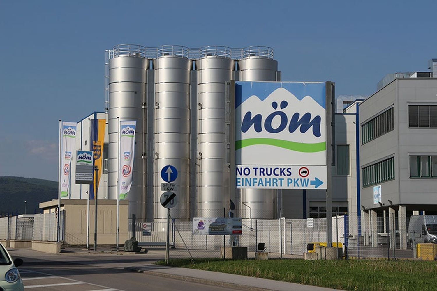 Das NÖM-Werk in Baden.