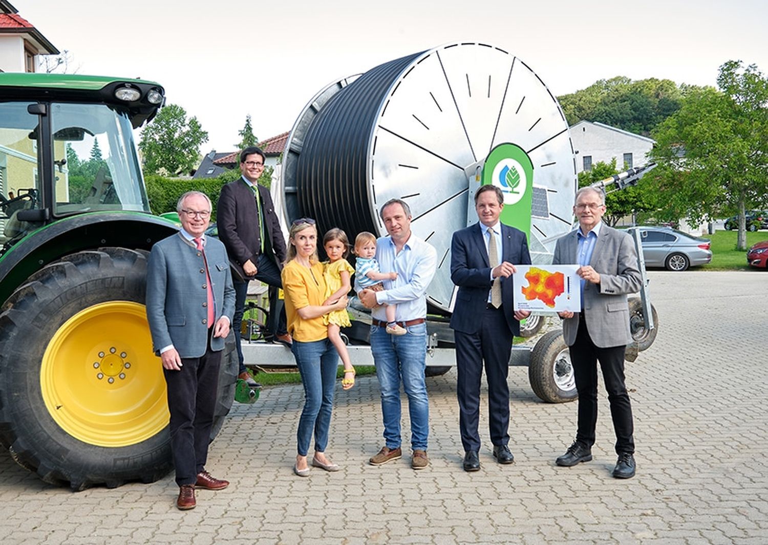 „Wir müssen unser Wasser effizienter nutzen“: Johannes Schmuckenschlager, Lorenz Mayr, Stephan Pernkopf und Wolfgang Neudorfer, der Leiter des neuen Kompetenzzentrums