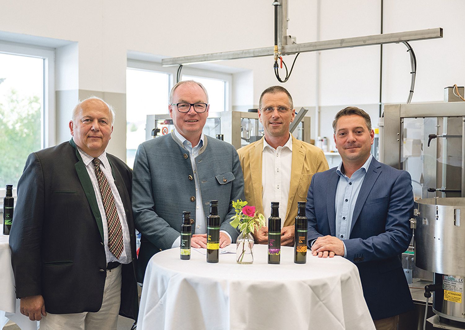 Obmann Robert Haidl, LH-Vize Stephan Pernkopf sowie die Geschäftsführer Franz Tiefenbacher und Hannes Blauensteiner
