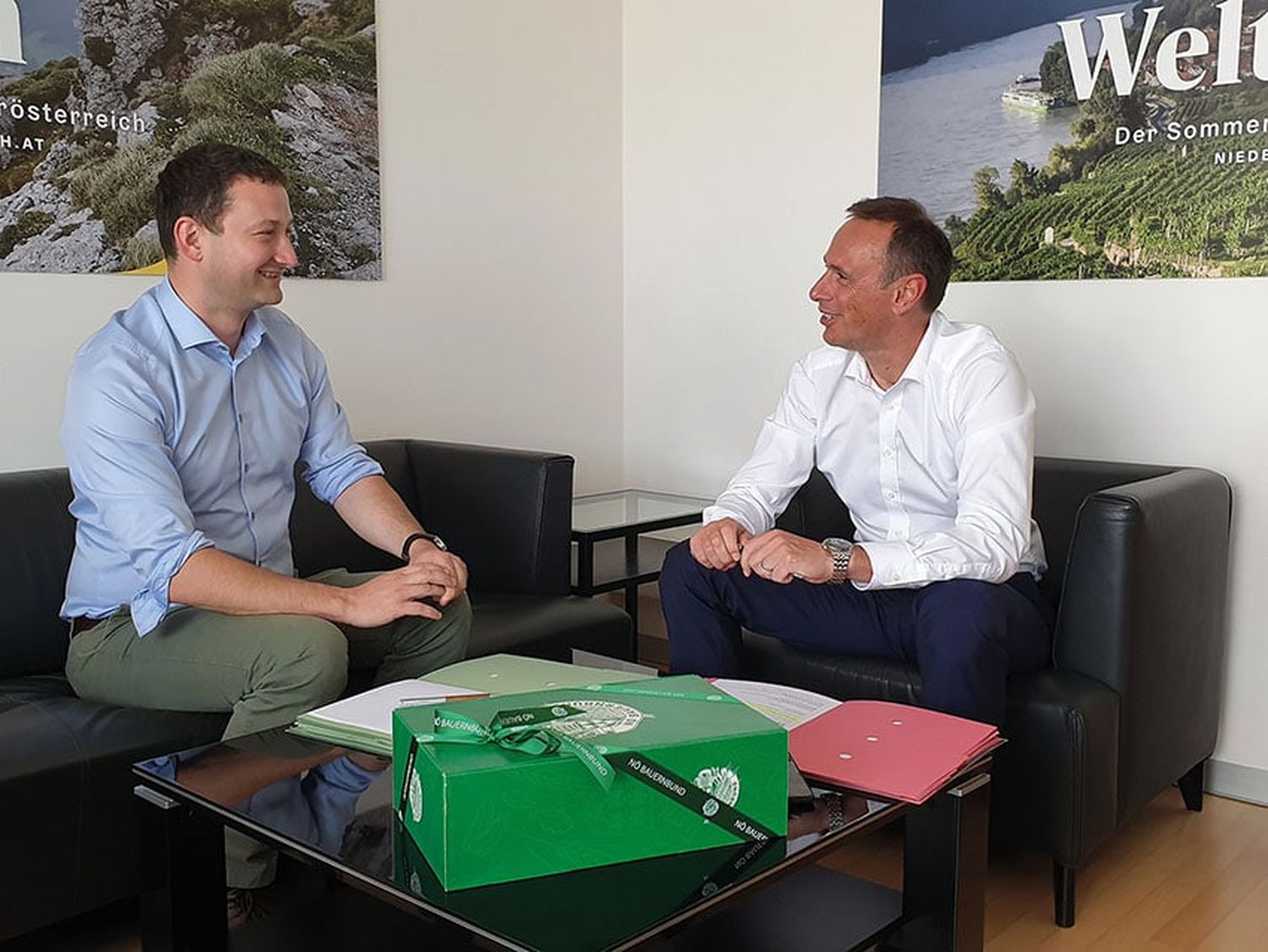 Bauernbunddirektor Paul Nemecek und Landesrat Jochen Danninger