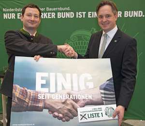 „Einig. Stark. Verbunden.“: NÖ Bauernbunddirektor Paul Nemecek und Spitzenkandidat LK-NÖ-Präsident NAbg. Johannes Schmuckenschlager präsentierten die Kampagne und das Programm zur Landwirtschaftskammerwahl 2020.