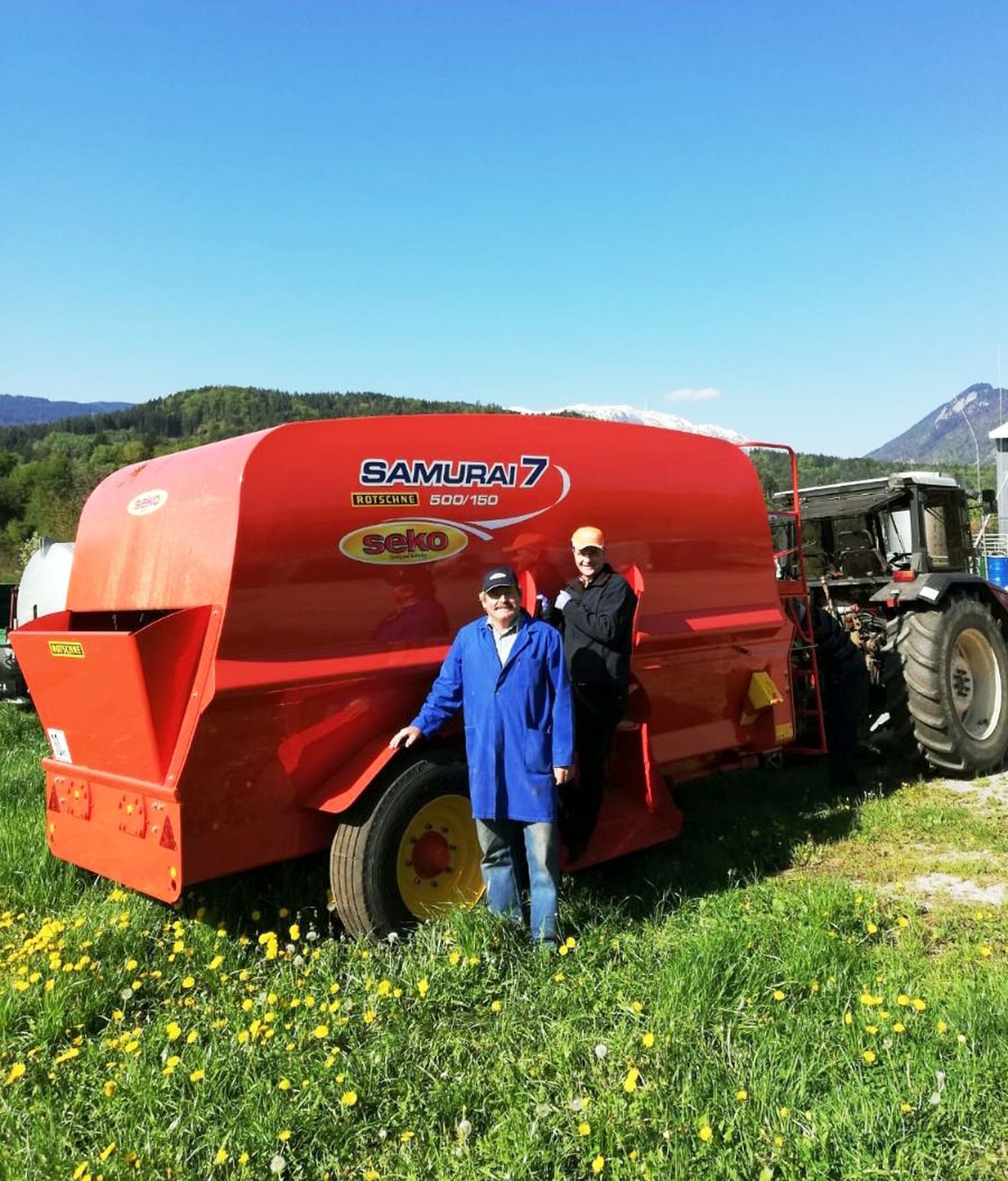 Friedrich Draxl mit Rotschne-Verkaufsberater Manfred Schwab