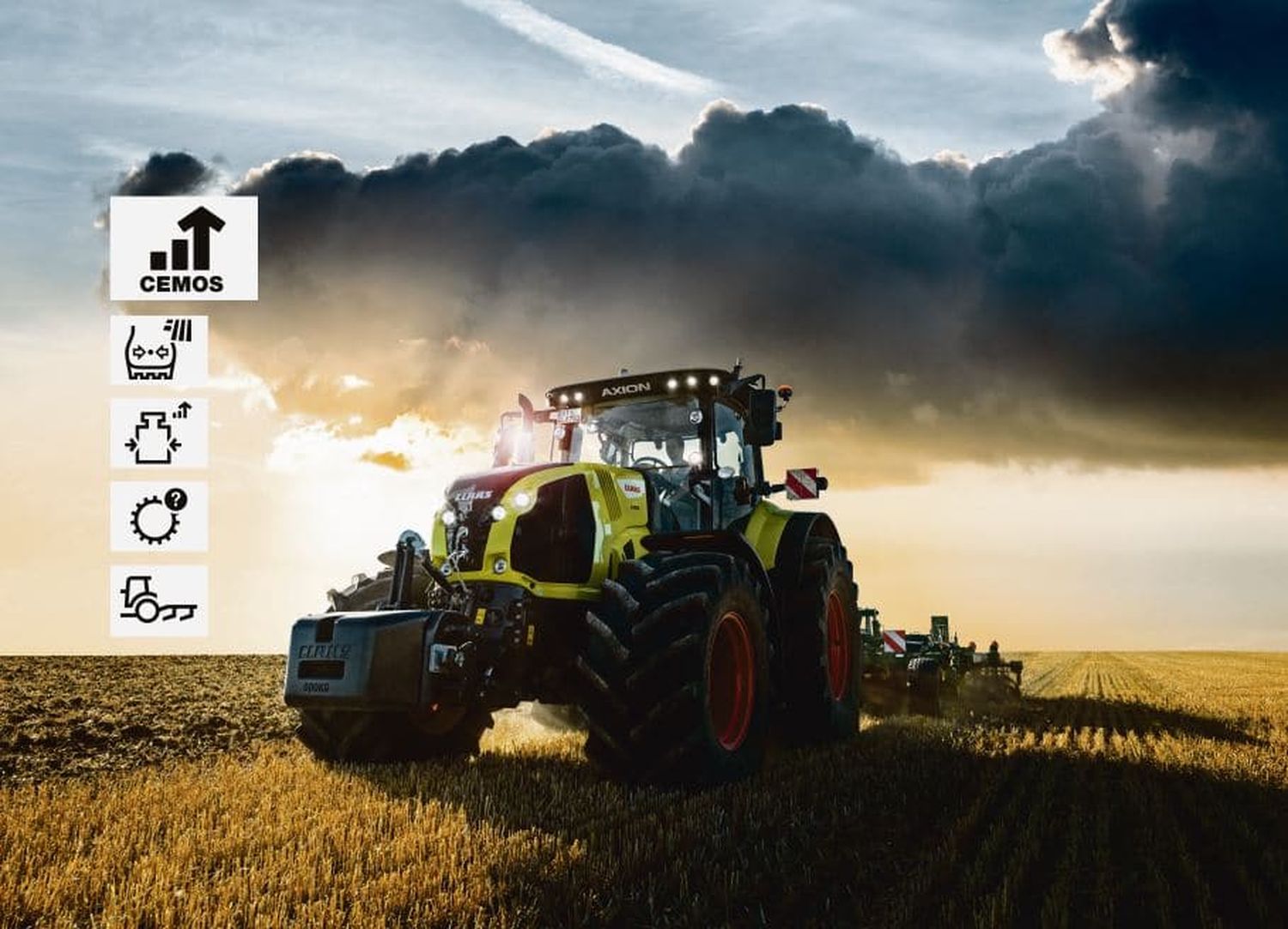 Das Fahrerassistenzsystem von Claas ermöglicht eine optimale Traktor- und Maschineneinstellung auf einfache Art und Weise.