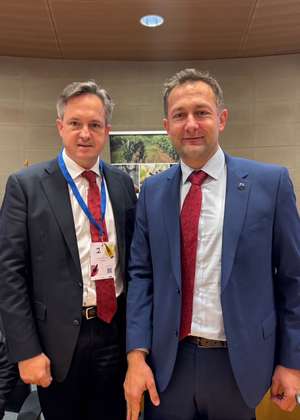 Johannes Schmuckenschlager und Christophe Hansen