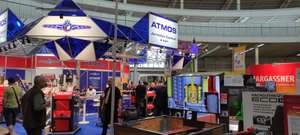 Hargassner und ATMOS nebeneinander auf der Biomasse-Messe