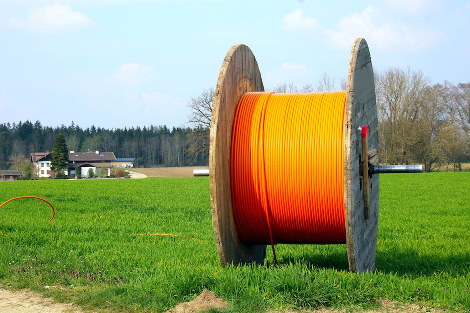 Schnelles Internet Auf Dem Land Kabelrolle