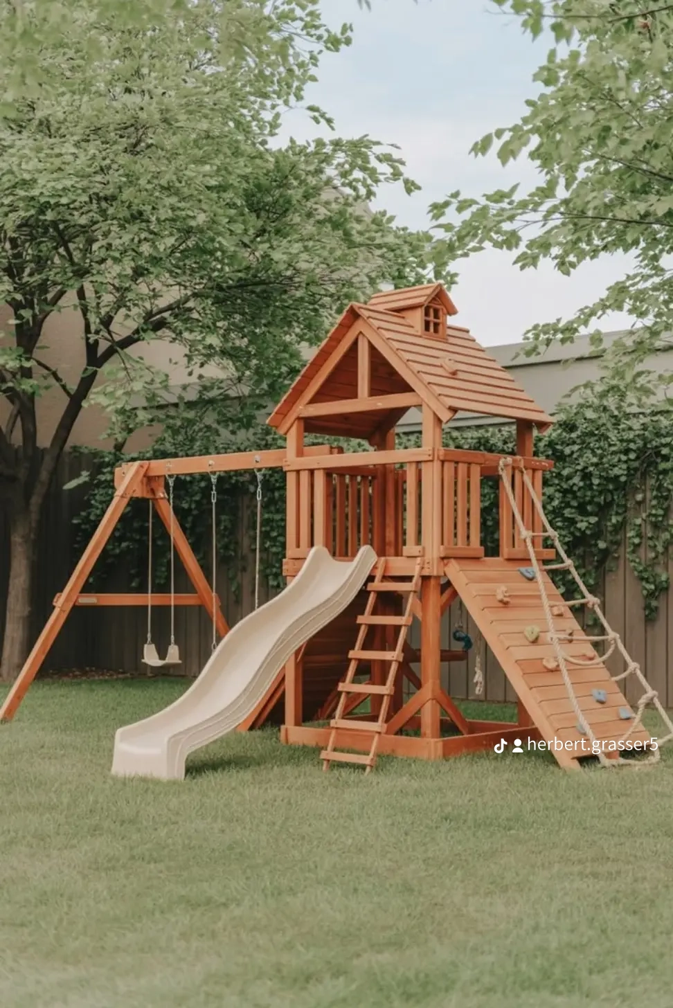 Bild von Anzeige: Spieltum mit Schaukel  - Holz und Allround -Baubetrieb Baggerungen 