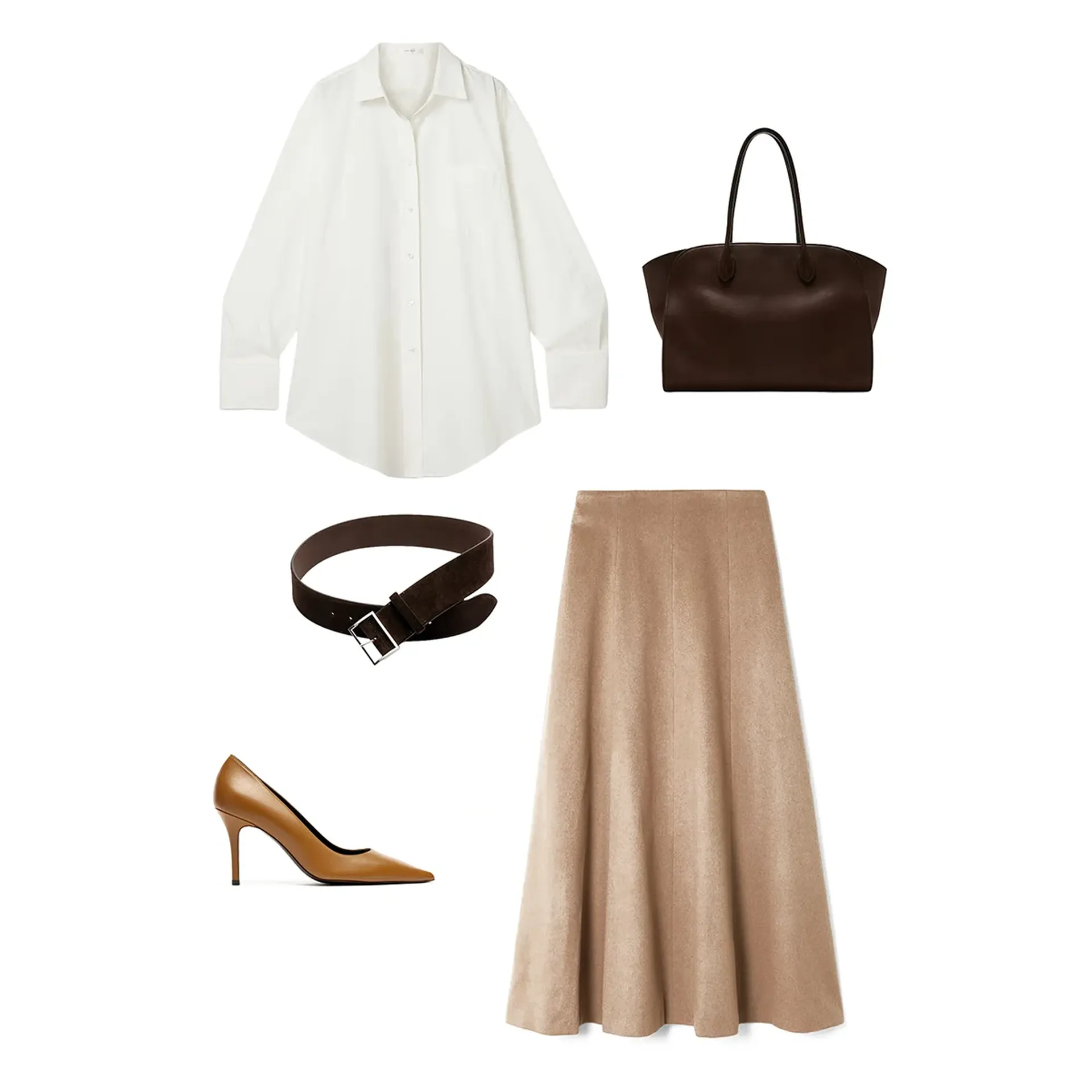 The Pump in caramel nappa