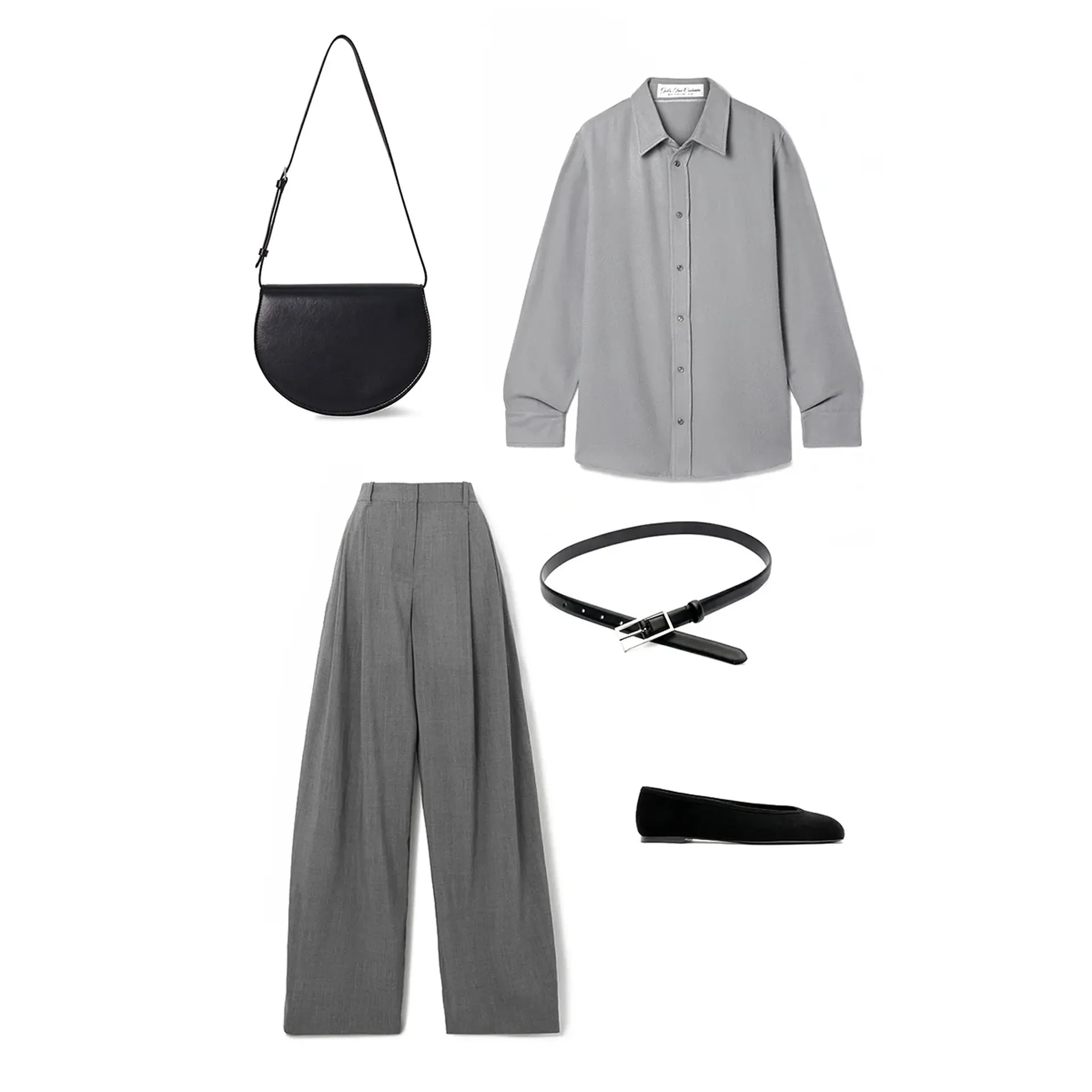 The Ballet Flat - Black Suede