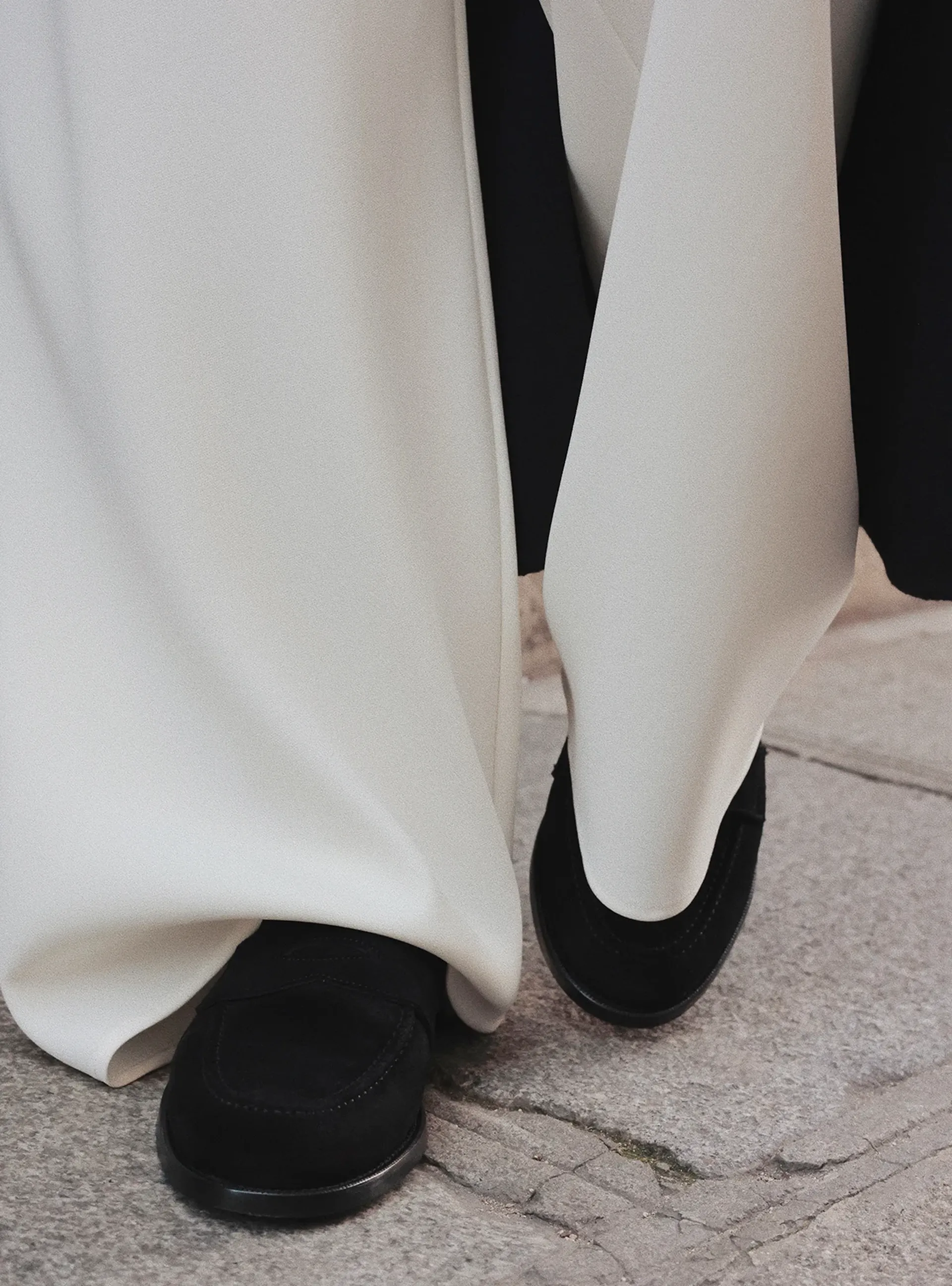 The Penny Loafer Black Suede pdp