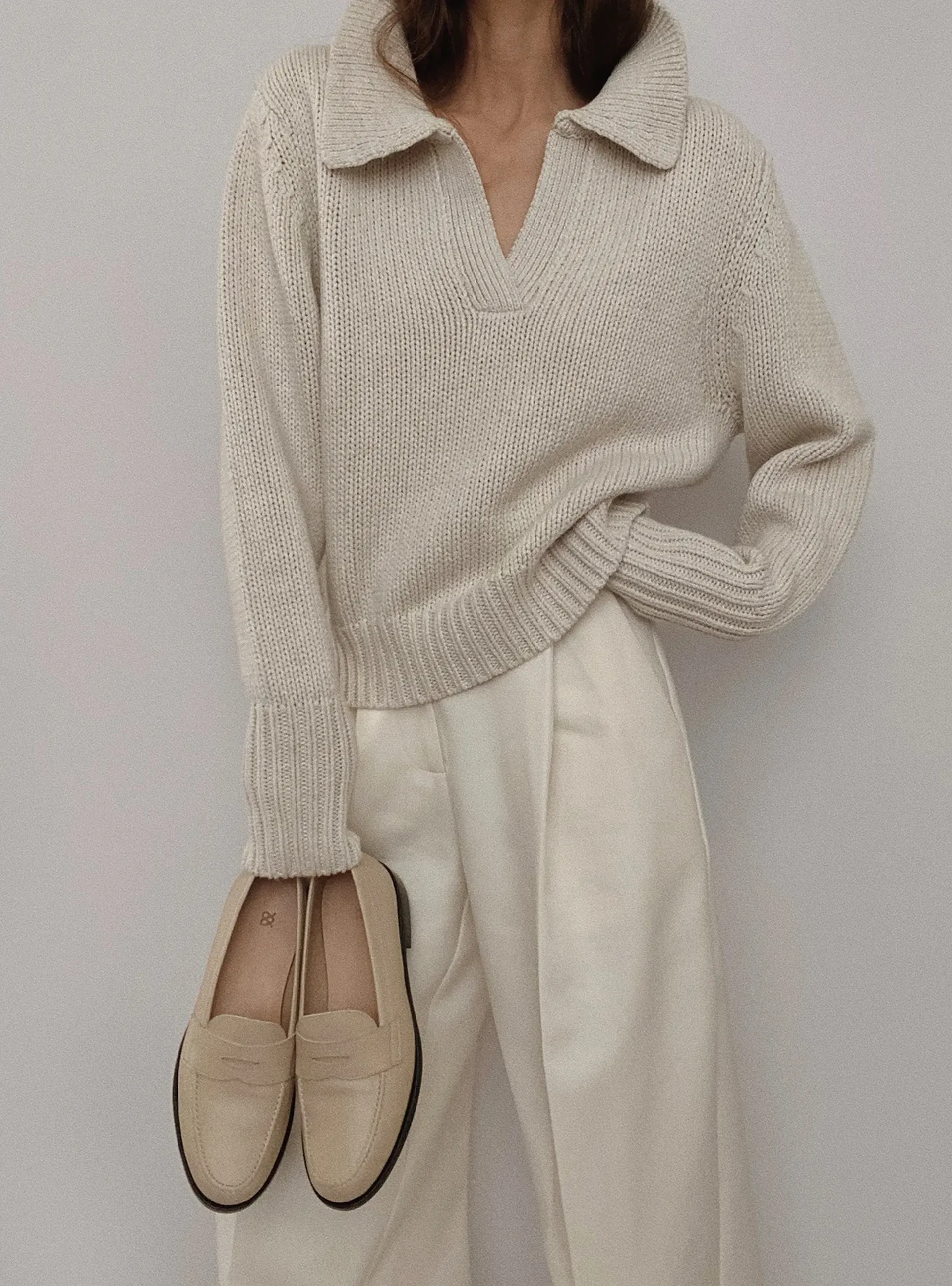 The Penny Loafer - Ivory Calf wear3