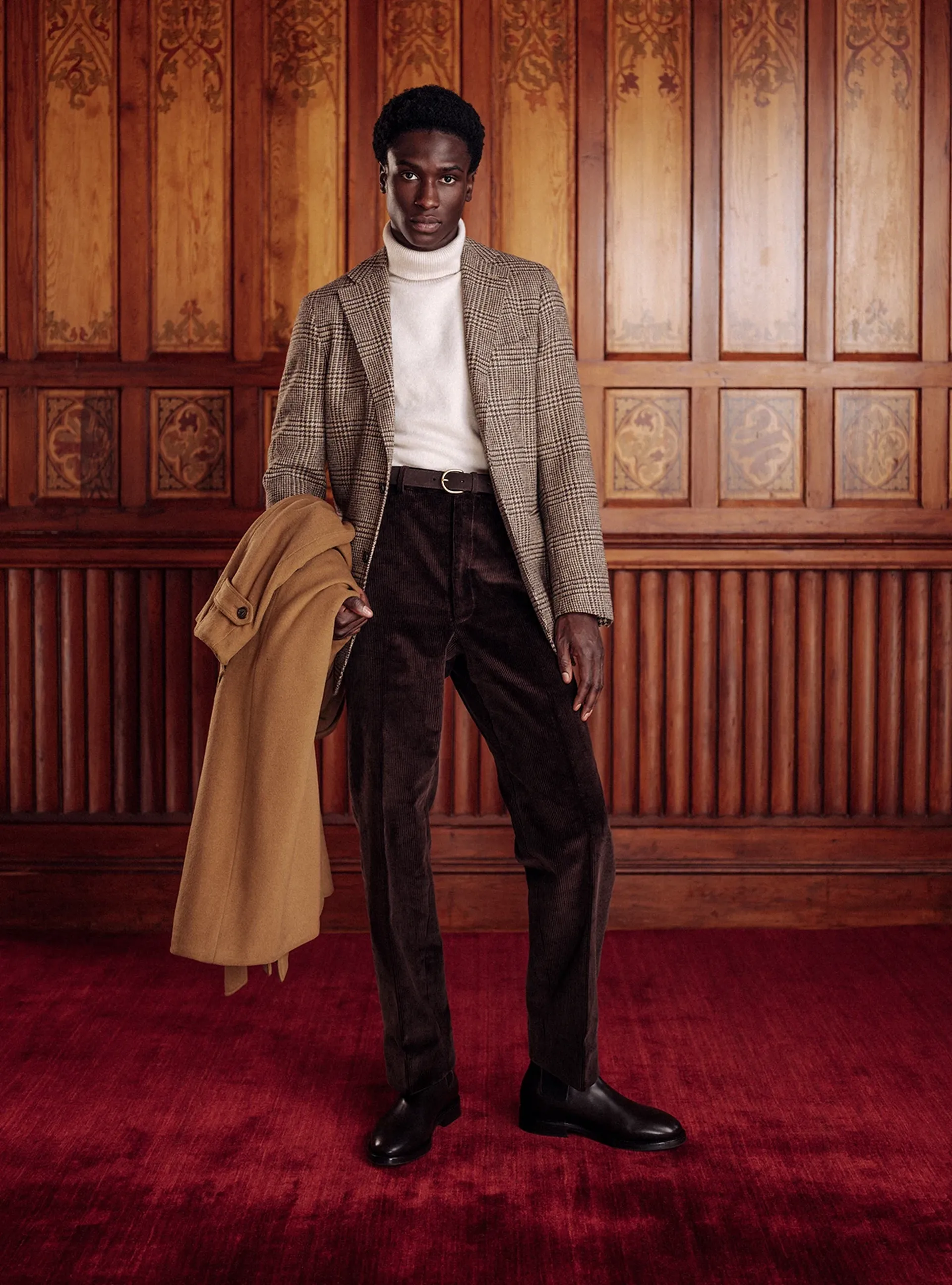 The Chelsea Boot in brown calf holiday attire-1