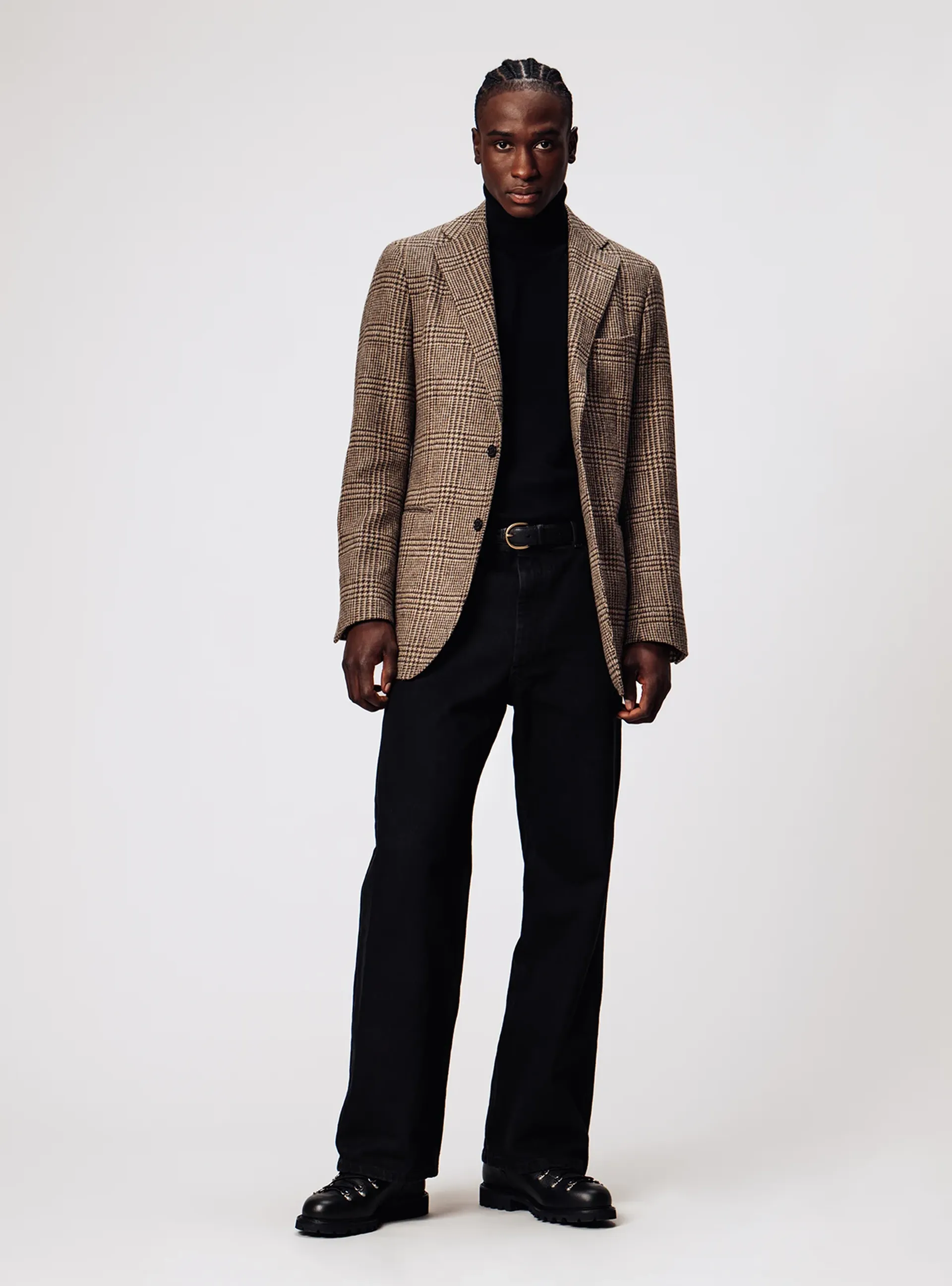 The holiday attire the hiking boot in black grain