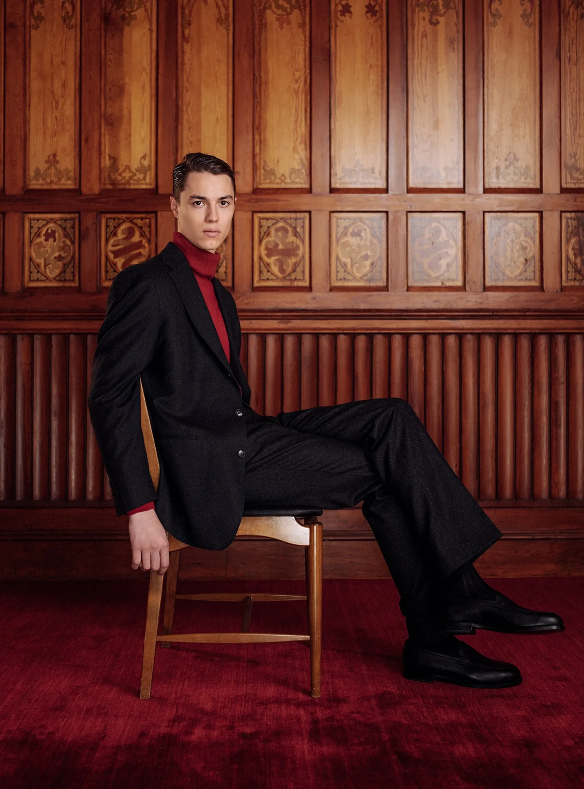 The Penny Loafer Black Grain holiday attire