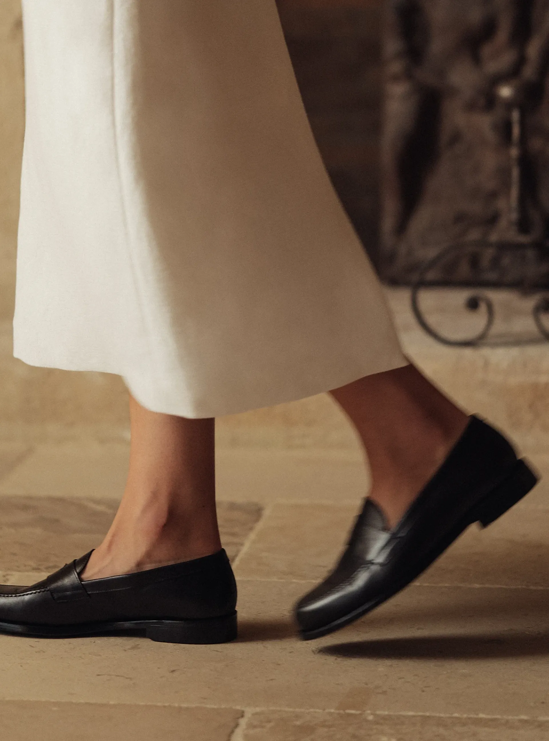 women's the penny loafer black calf