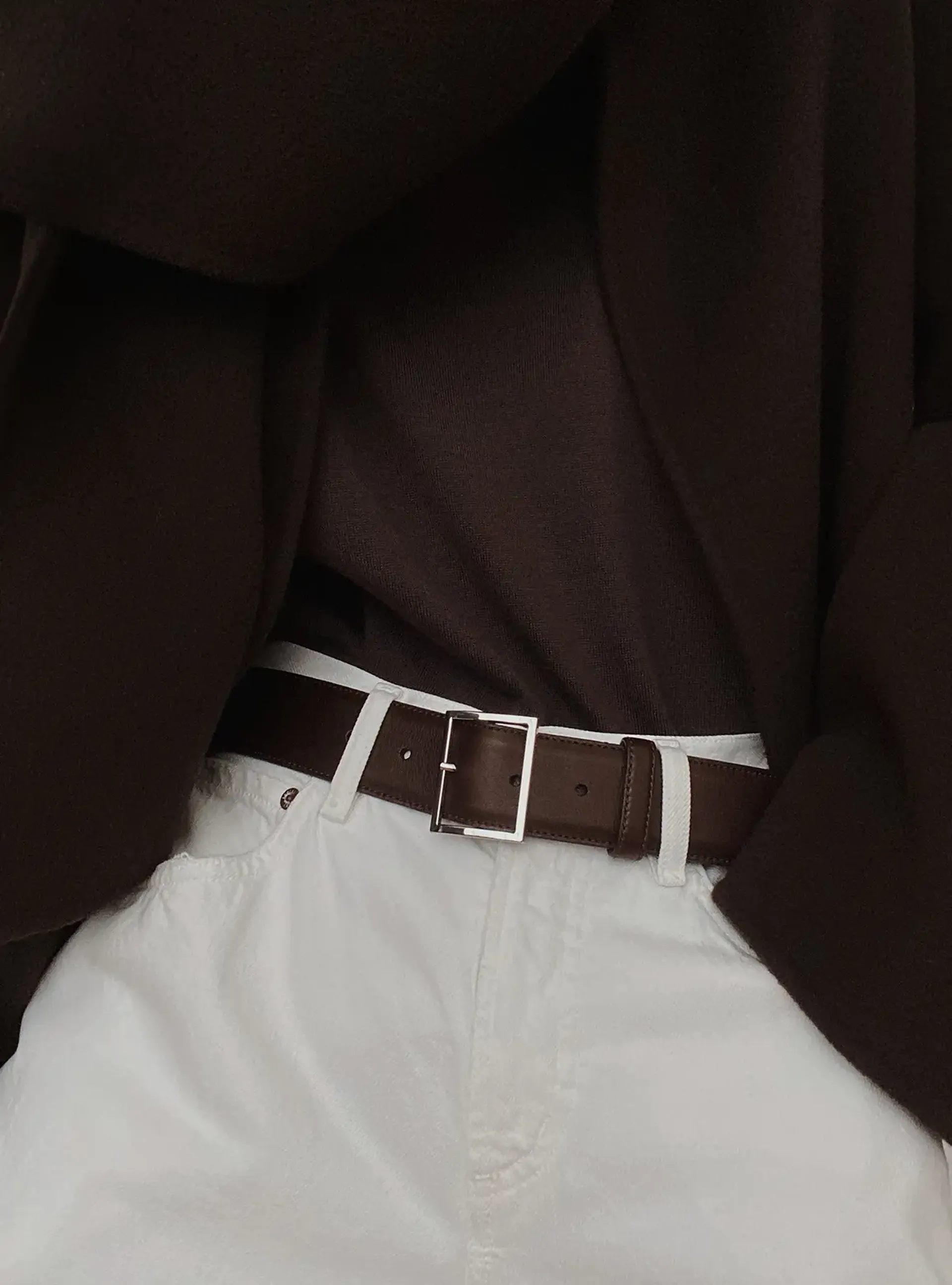 Morjas The Belt - Brown Nappa 40mm wear 2