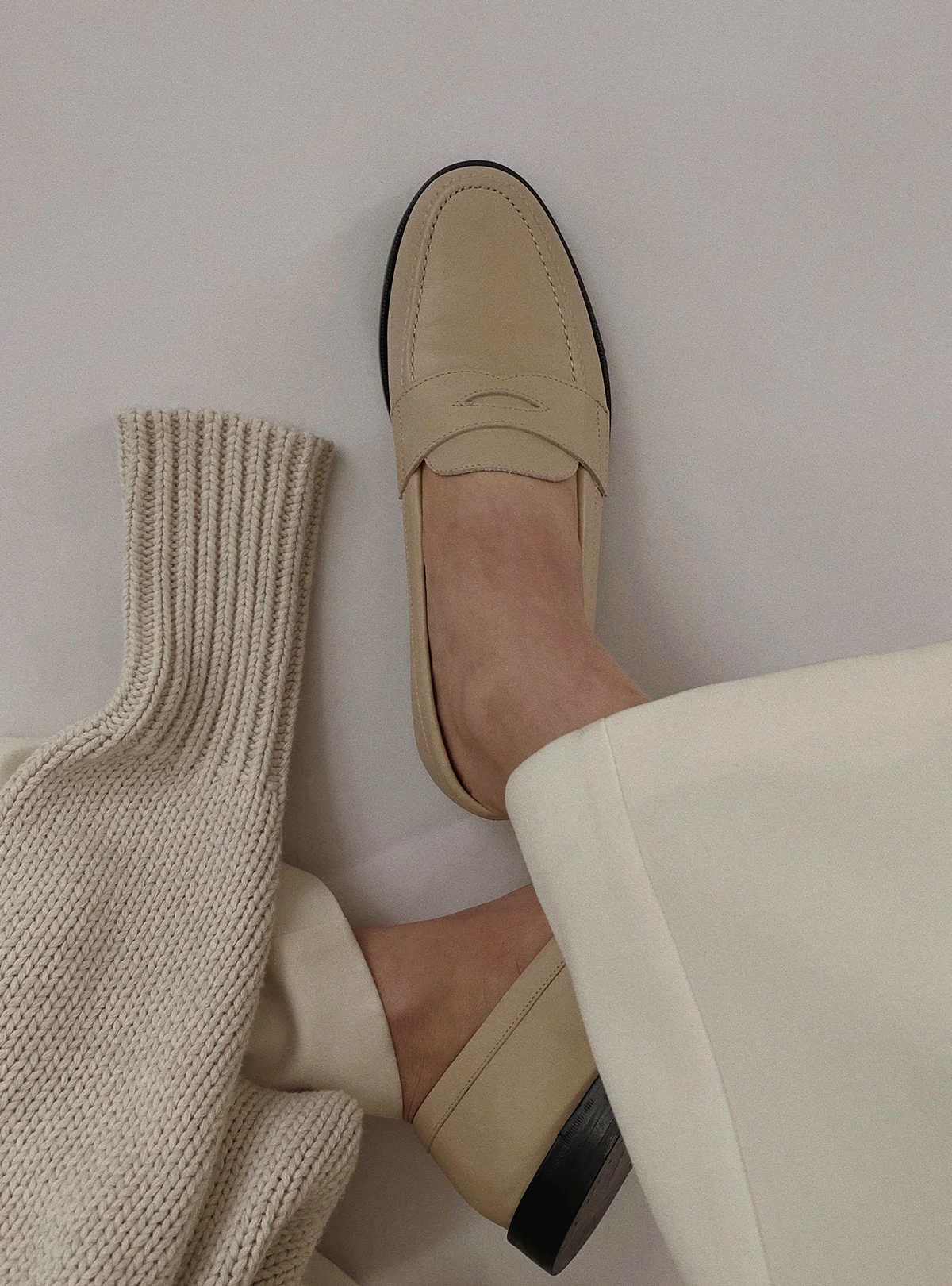 Women's The Penny Loafer Ivory Calf MORJAS