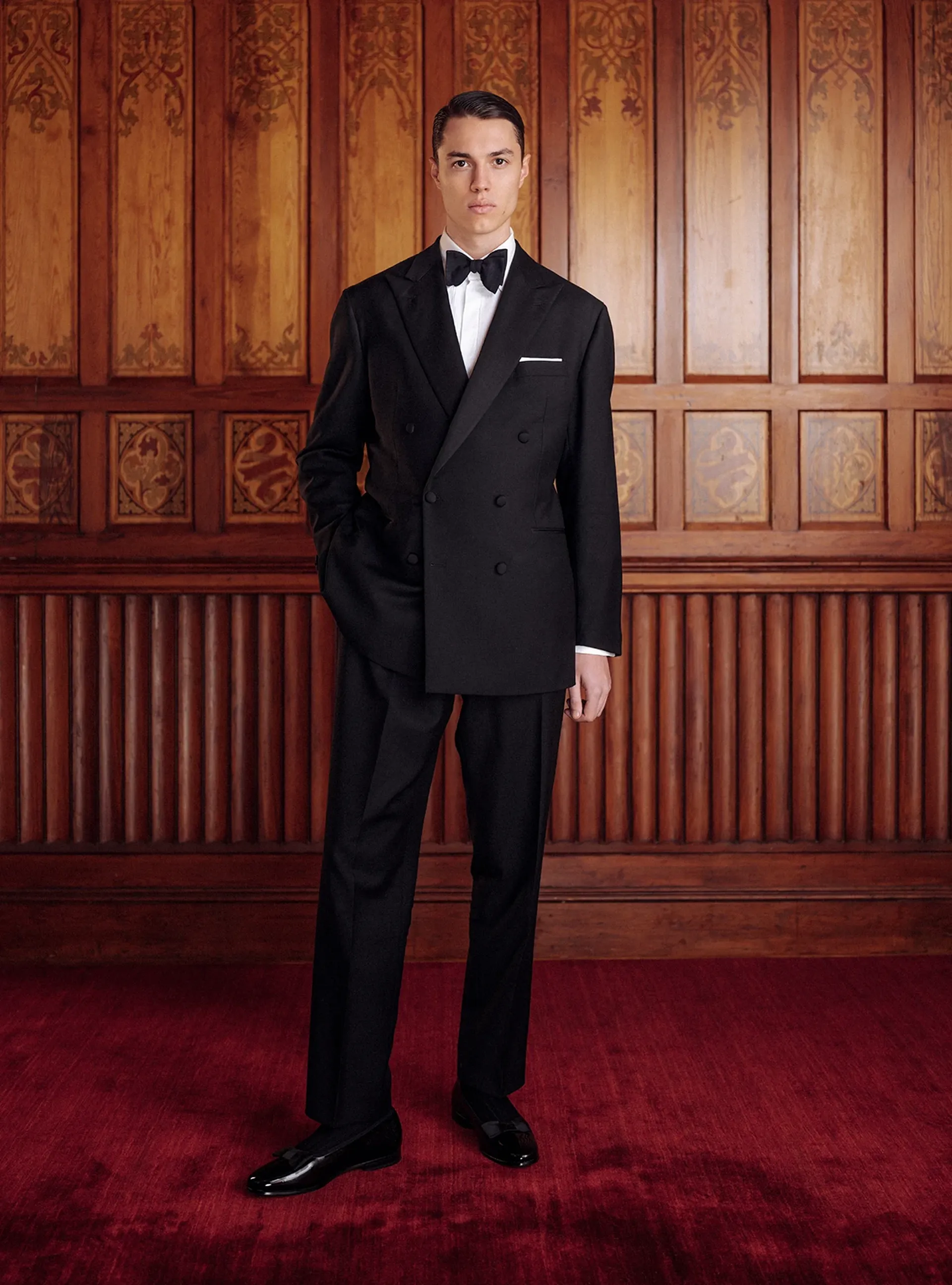 The opera pump in black patent black tie holiday attire-5