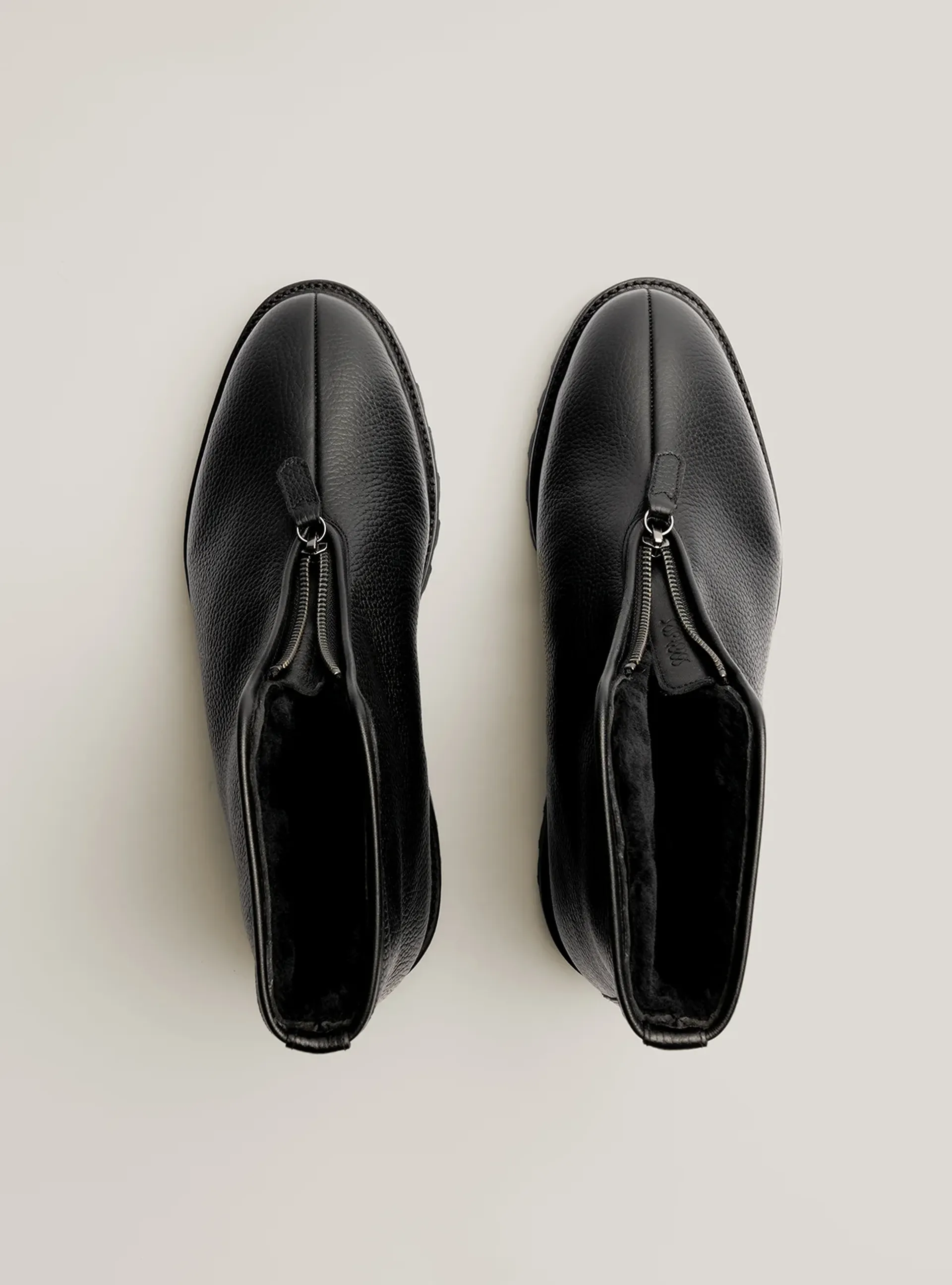 The Alpine Boot in black grain-4webp