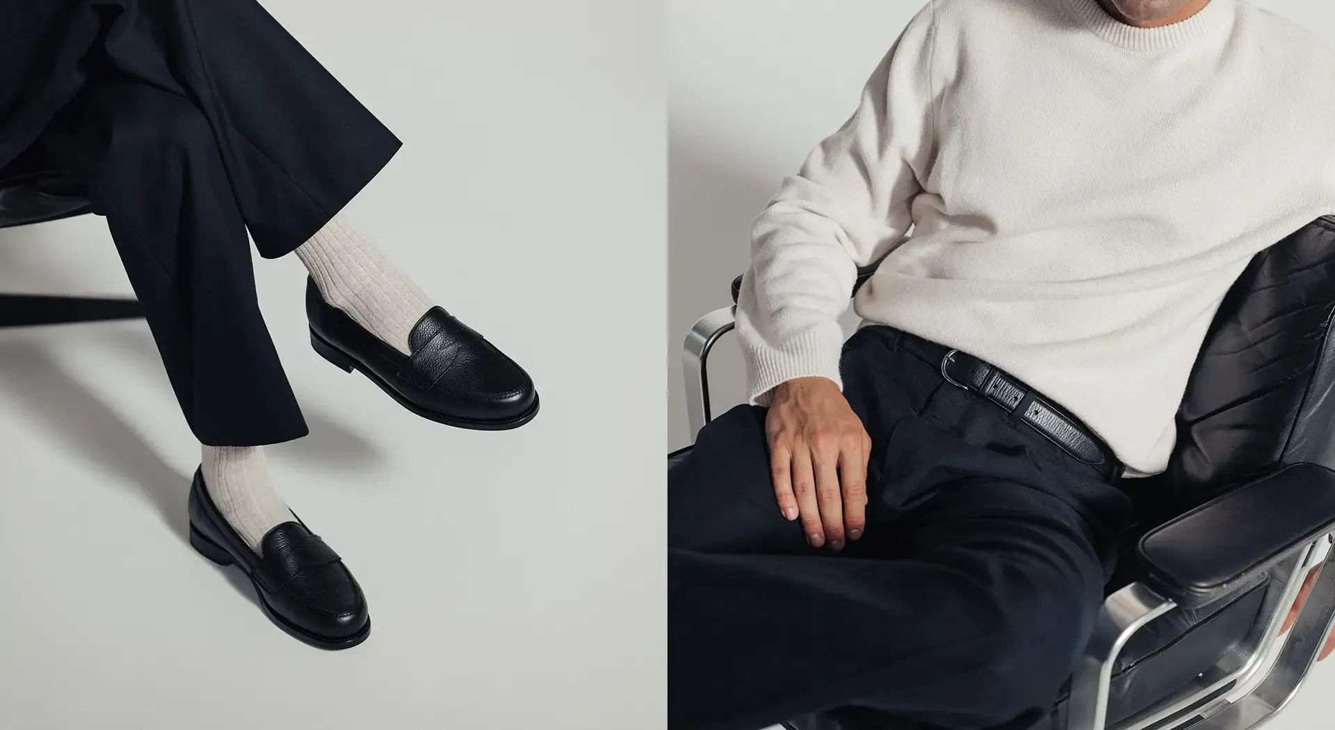 Hero de the ivy loafer and the belt