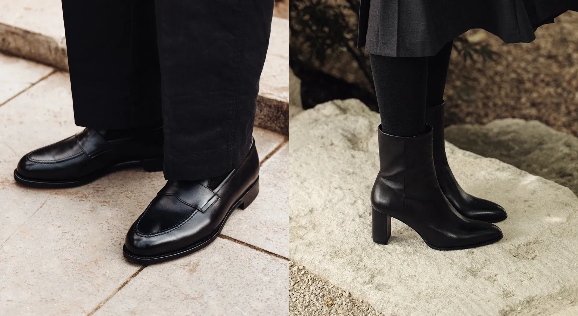 Hero The Penny Loafer and The Ankle Boot in nappa