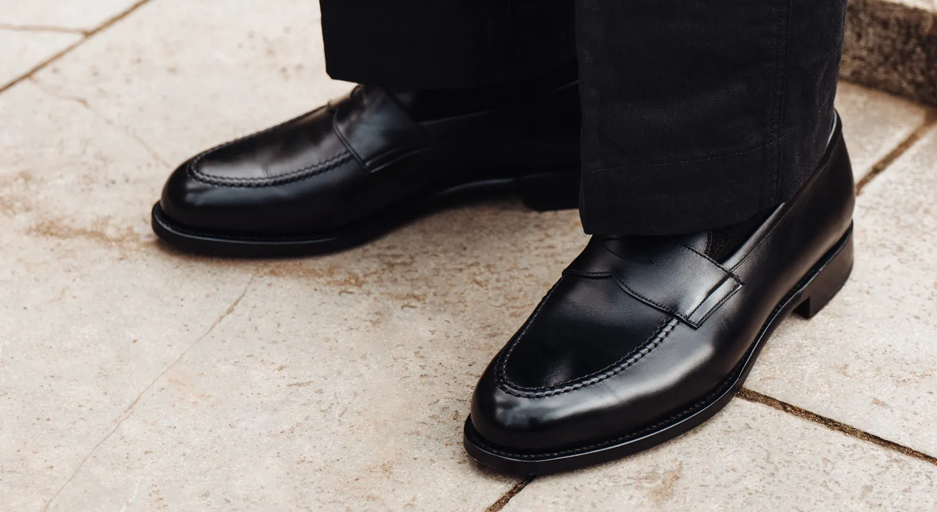 Hero The Penny Loafer in black calf