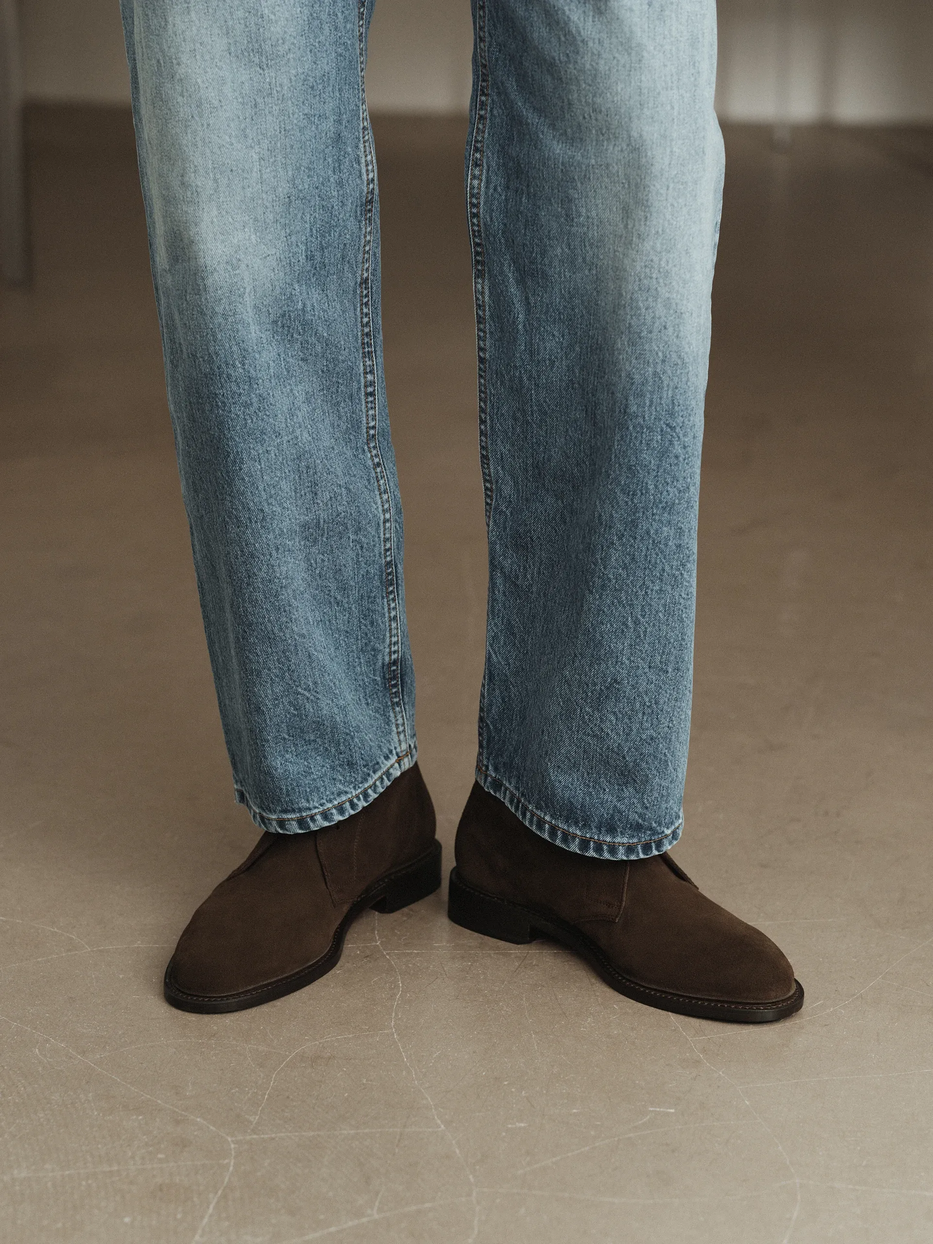 Morjas The Unlined Chukka Brown Suede wear triple block