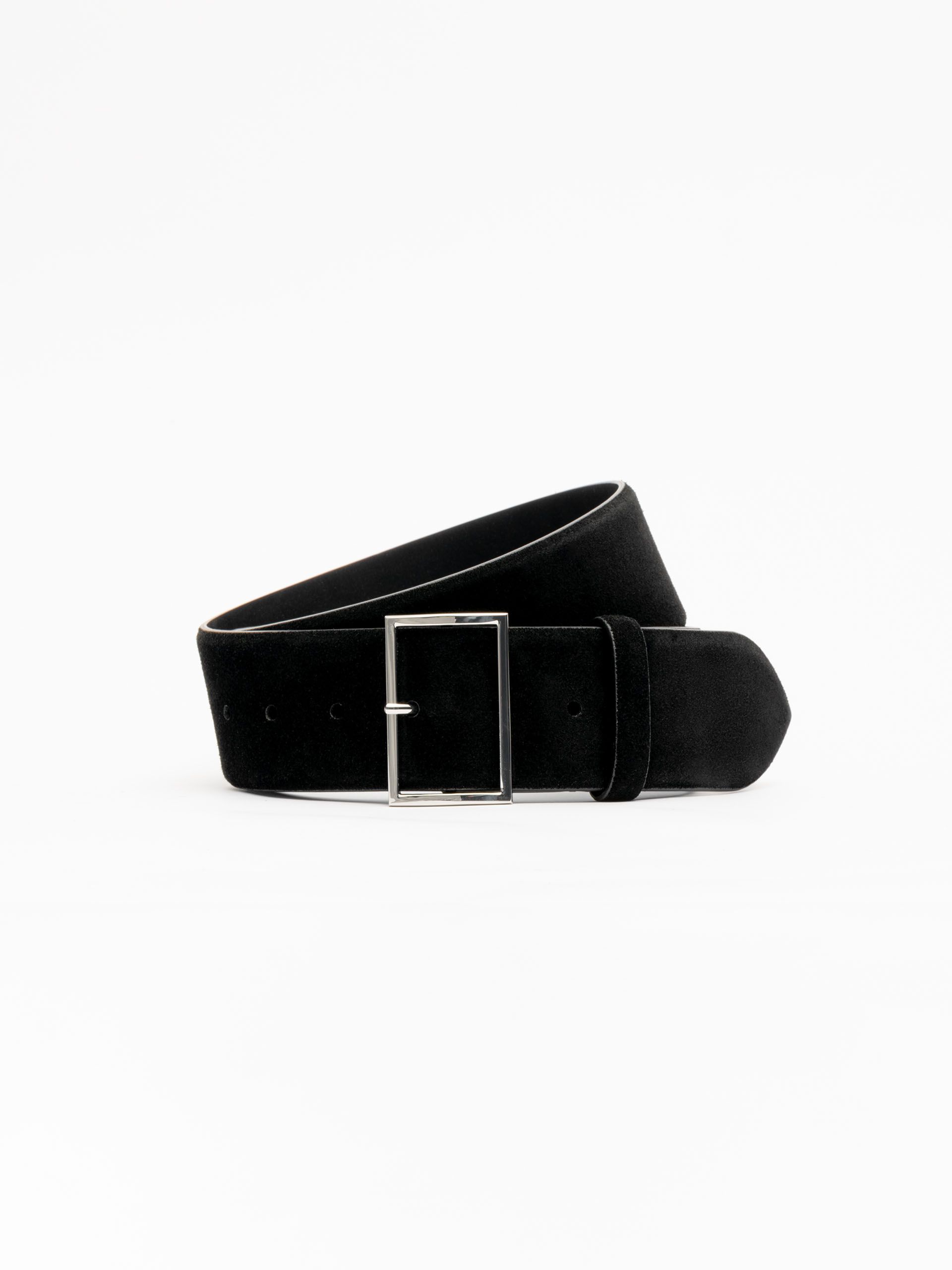 Morjas The Belt - Black Suede 50mm