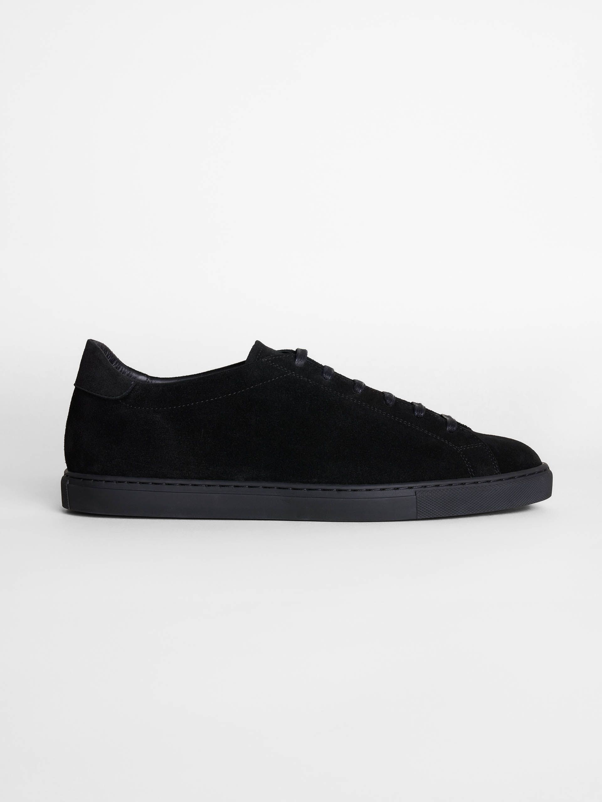 The Sneaker 02 All Black Suede