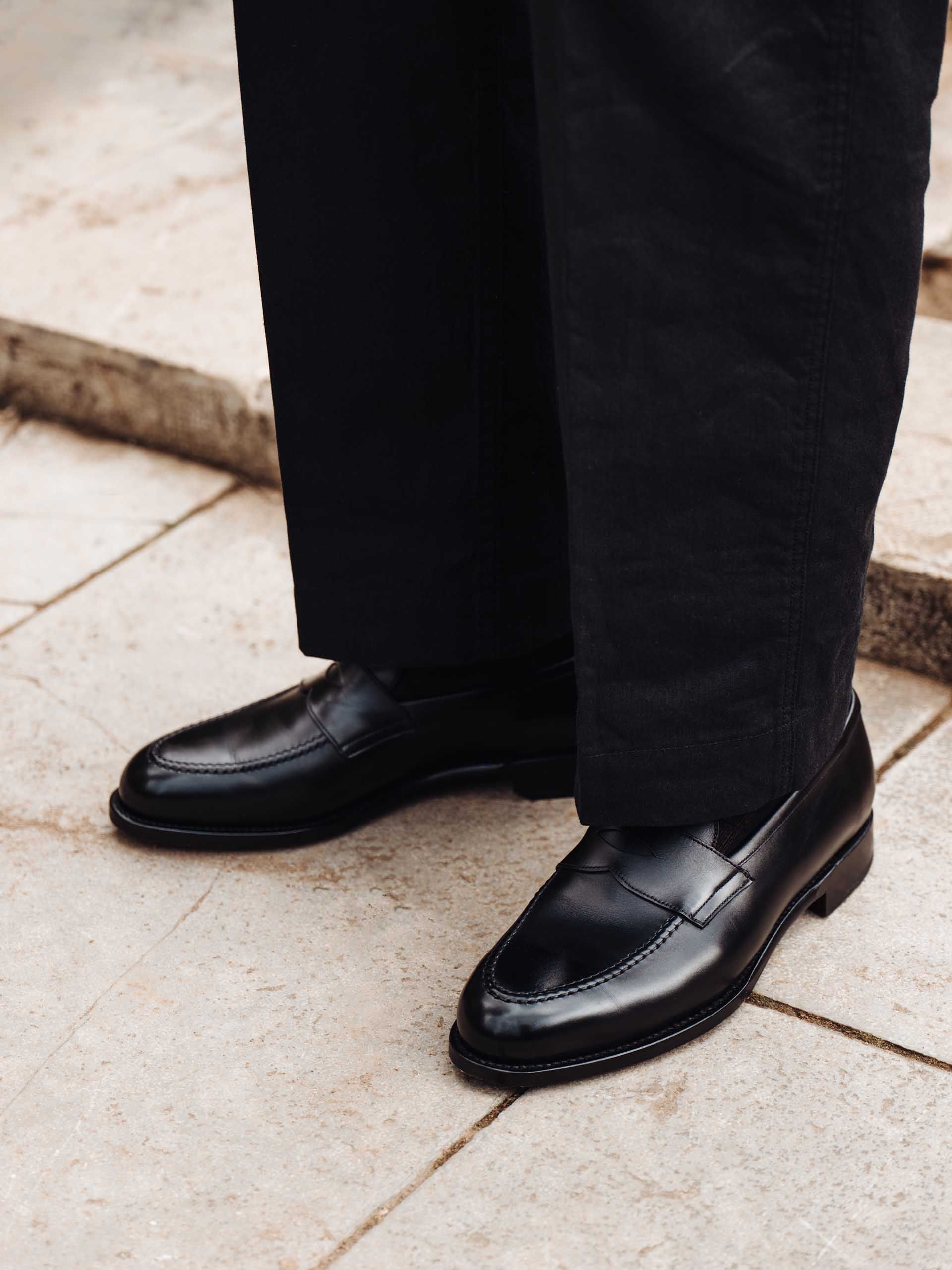 Morjas the penny loafer black calf wear