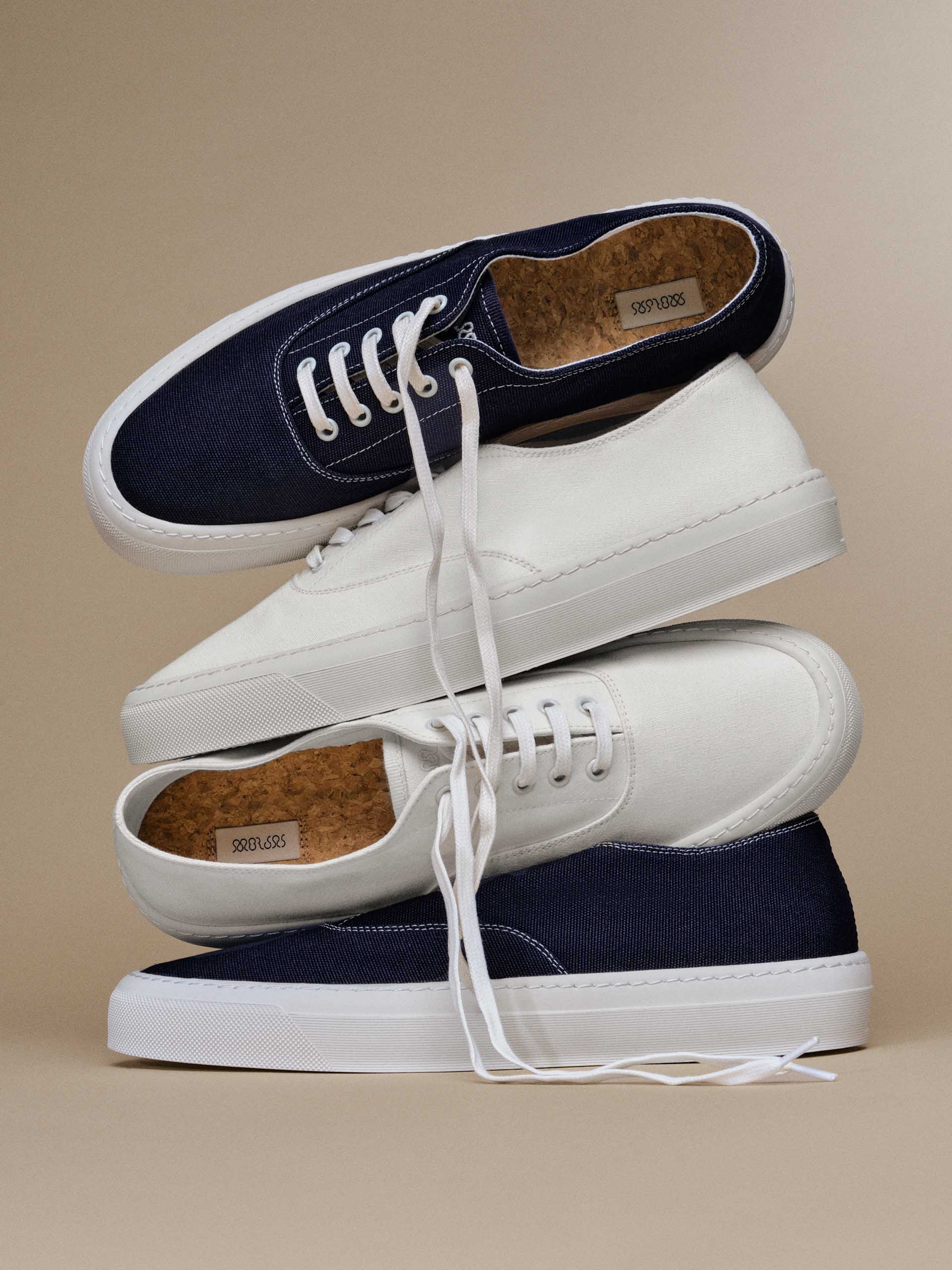 The Deck Shoe - Off-White Canvas | MORJAS