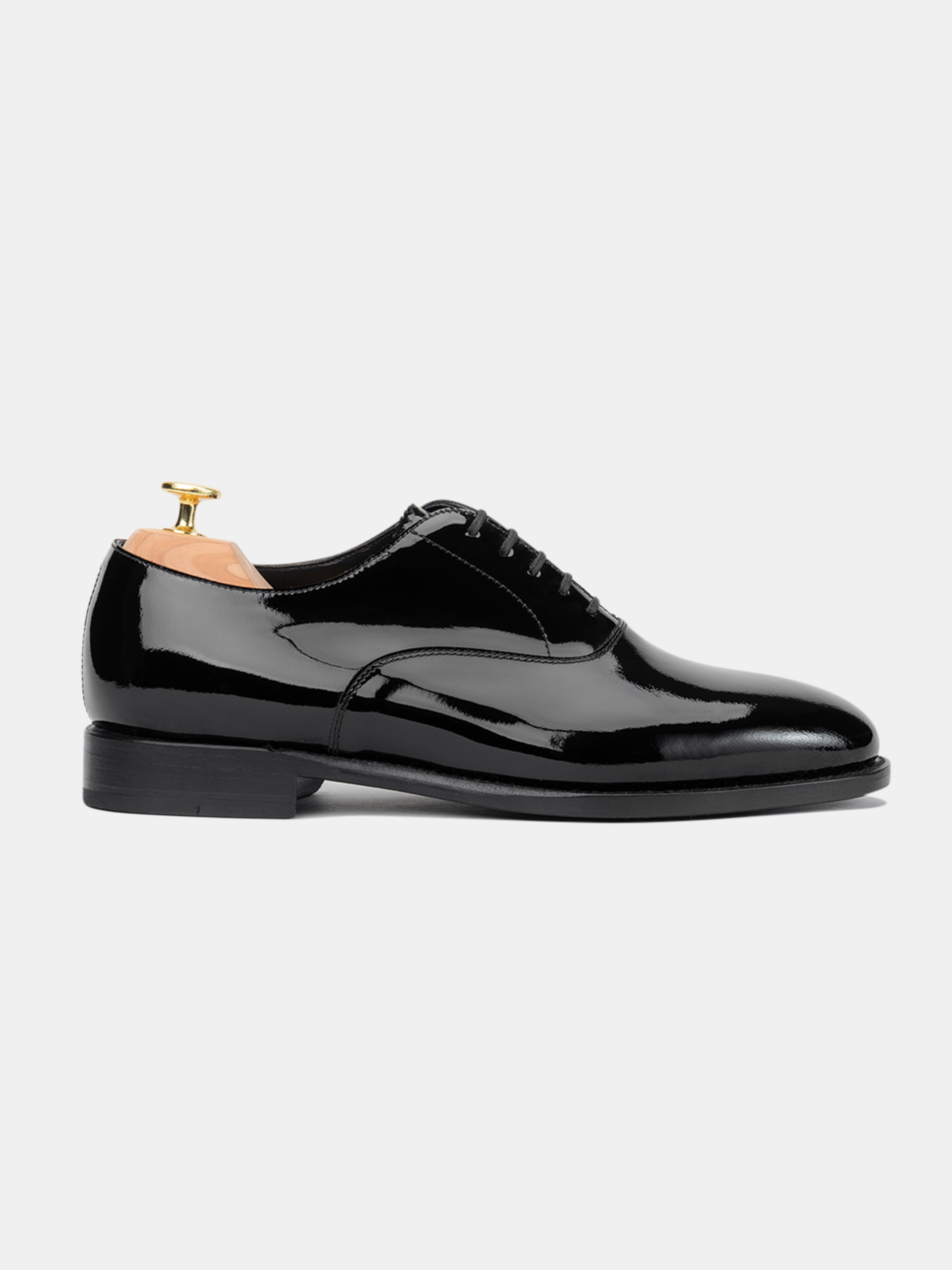 Morjas Black patent leather shoes with a glam Men main image 3