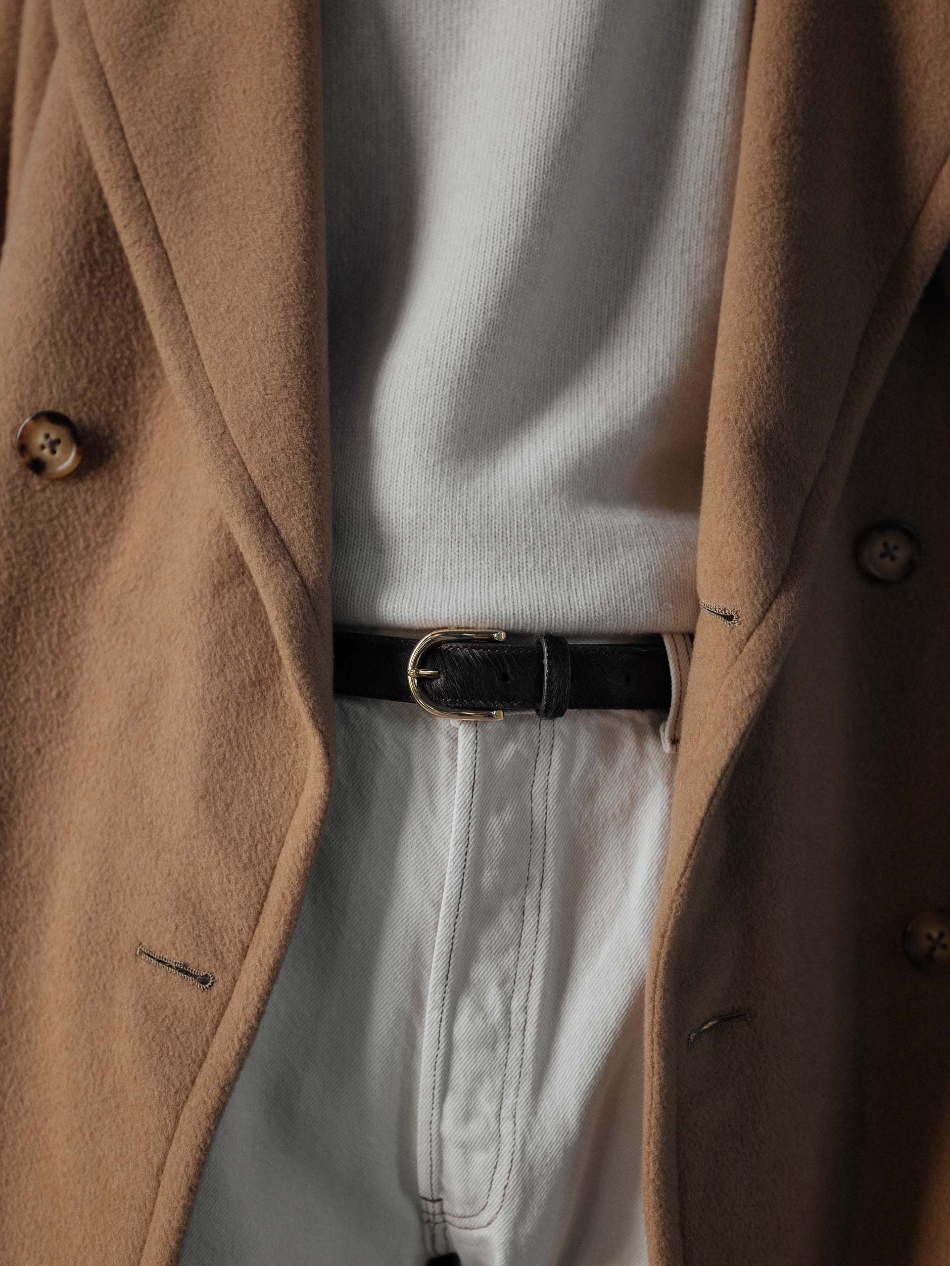 The Belt - Brown Ponyhair wear2