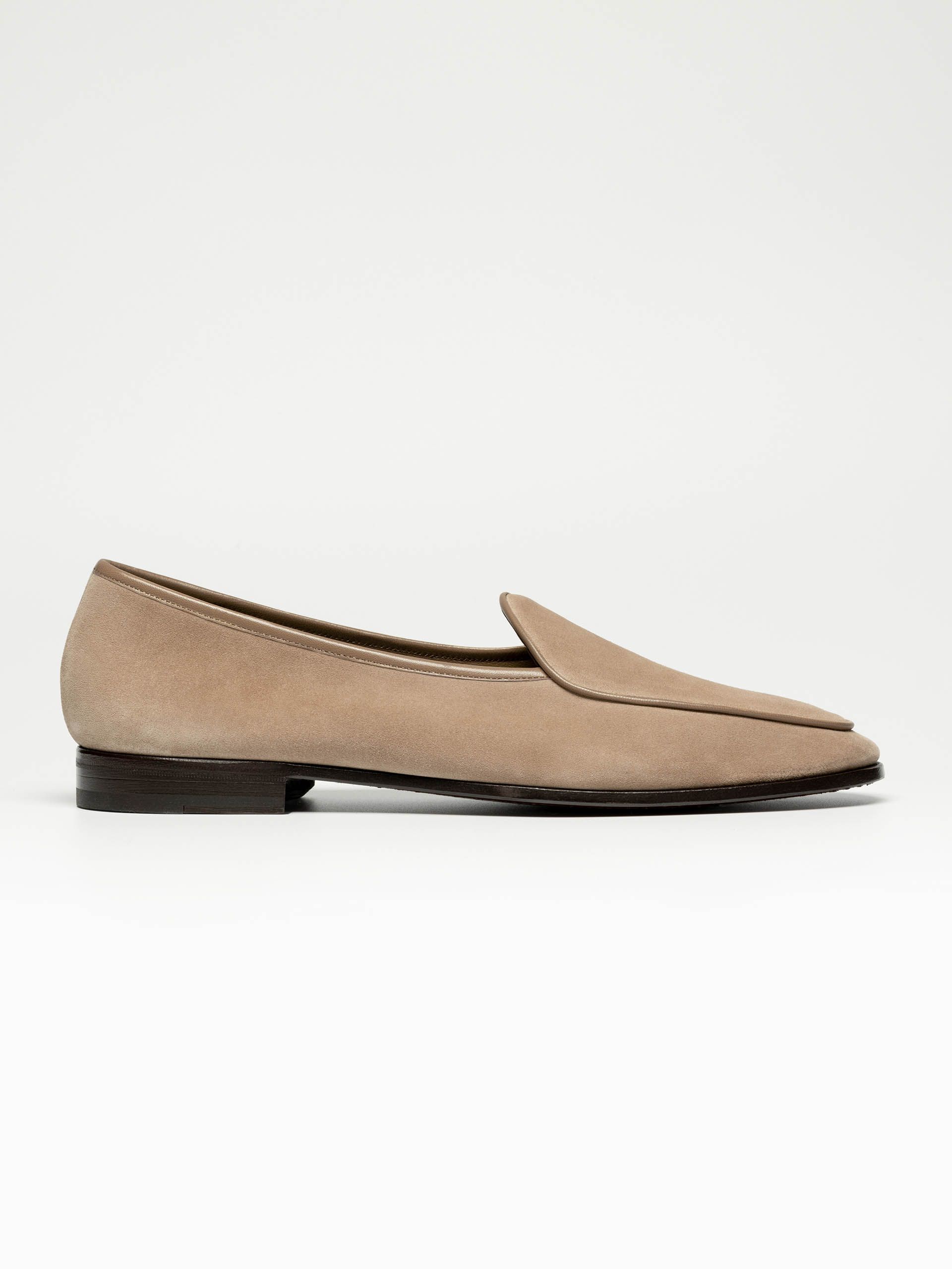 The Belgian Unlined Sand Suede-1