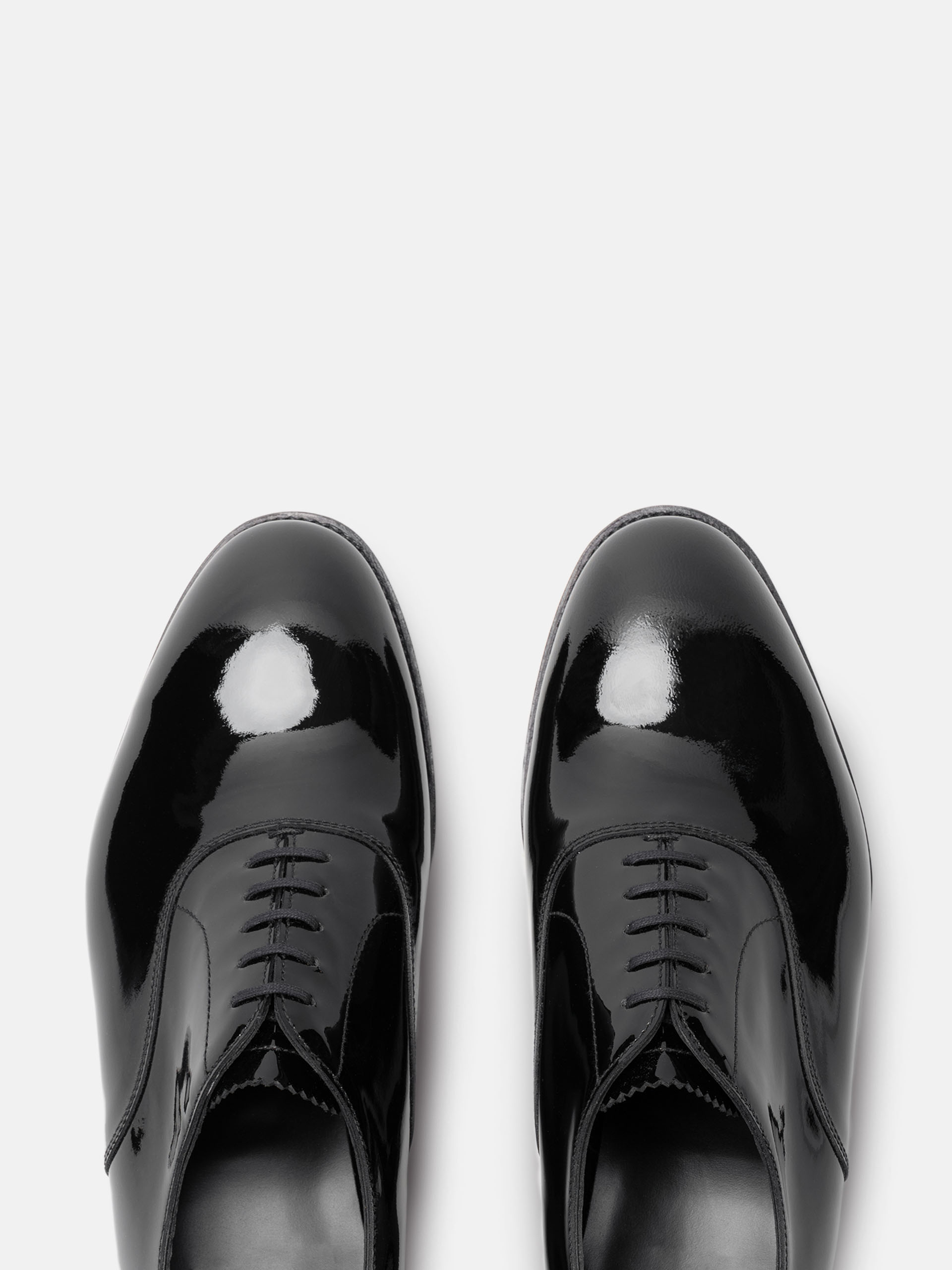 The Oxford - Black Patent | Goodyear Welted | MORJAS display picture 1