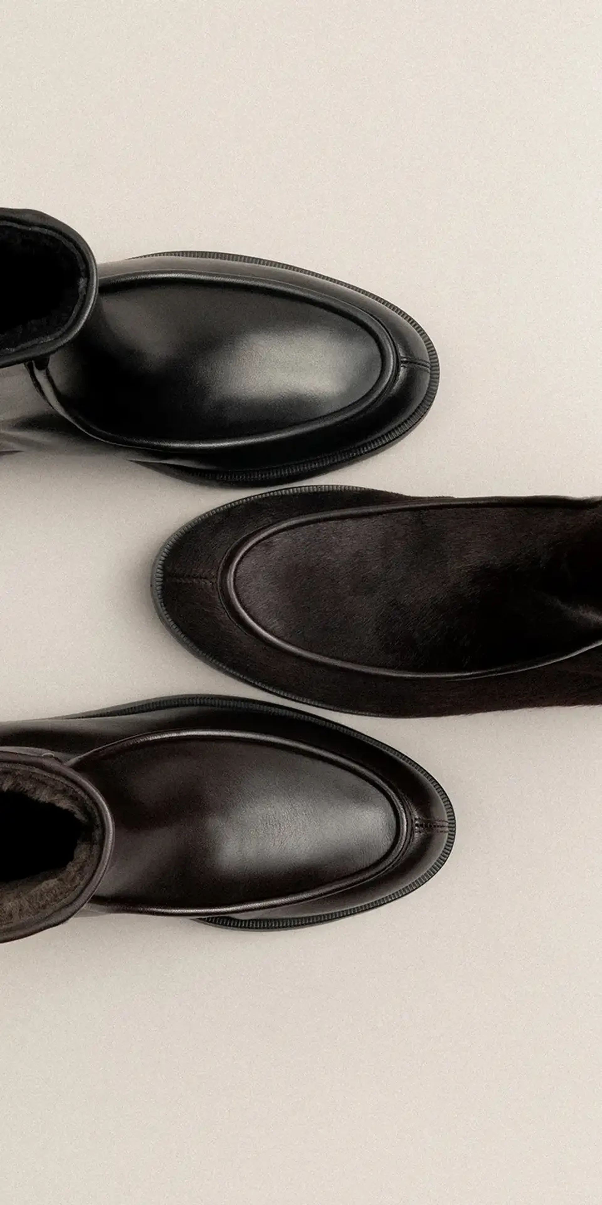 hero women's winter the chalet boot in brown pony hair mobile-1