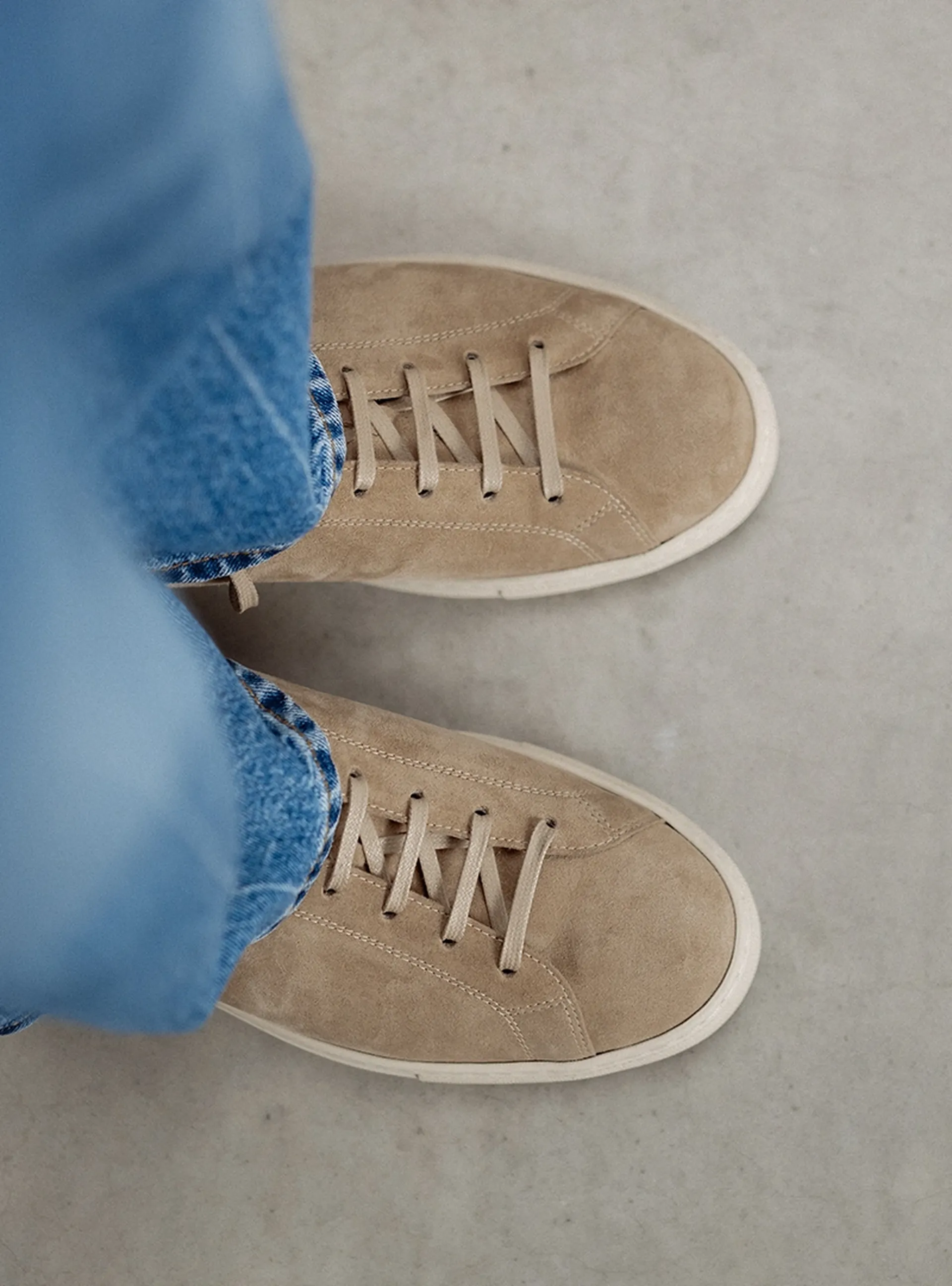 The Sneaker 02 Beige Suede