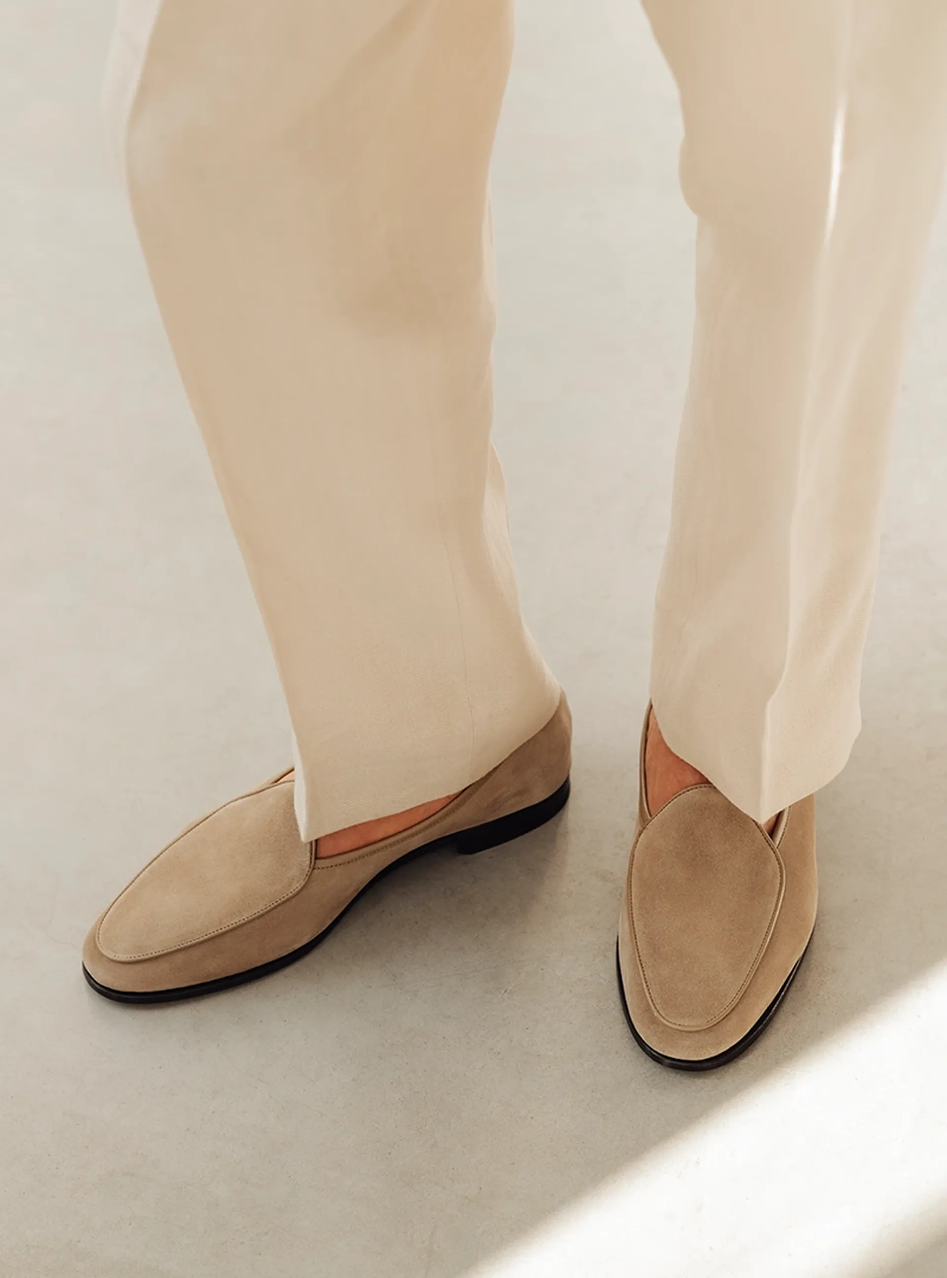 the belgian unlined beige suede_1