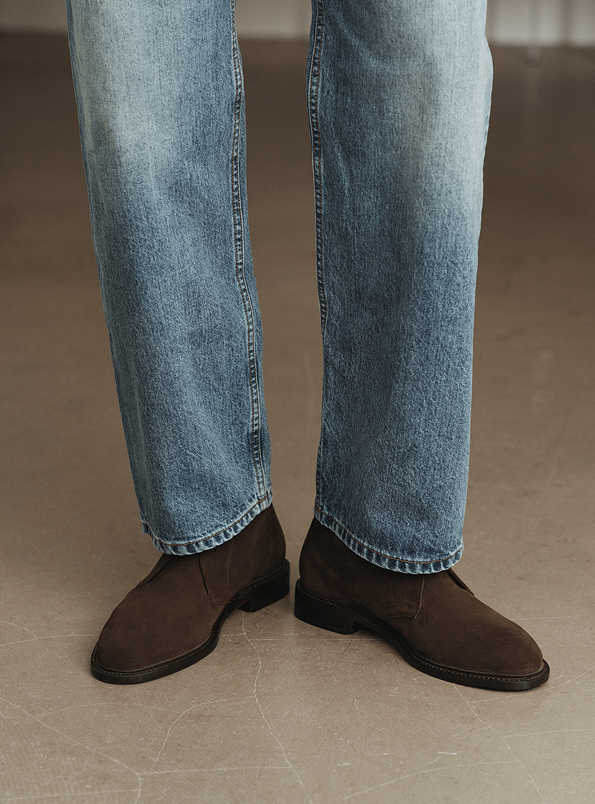 Morjas The Unlined Chukka Brown Suede wear triple block