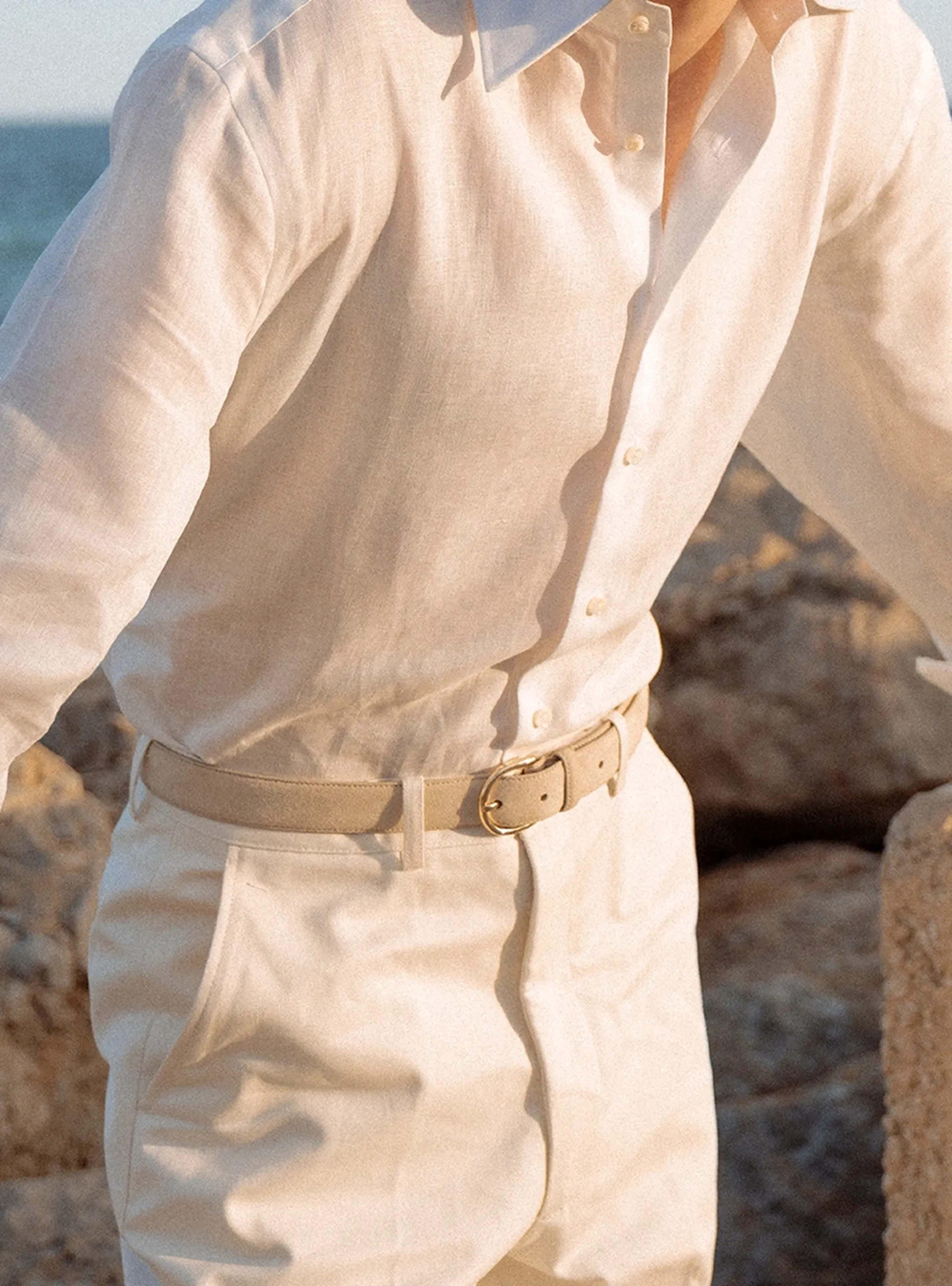 men's belts the belt in sand suede