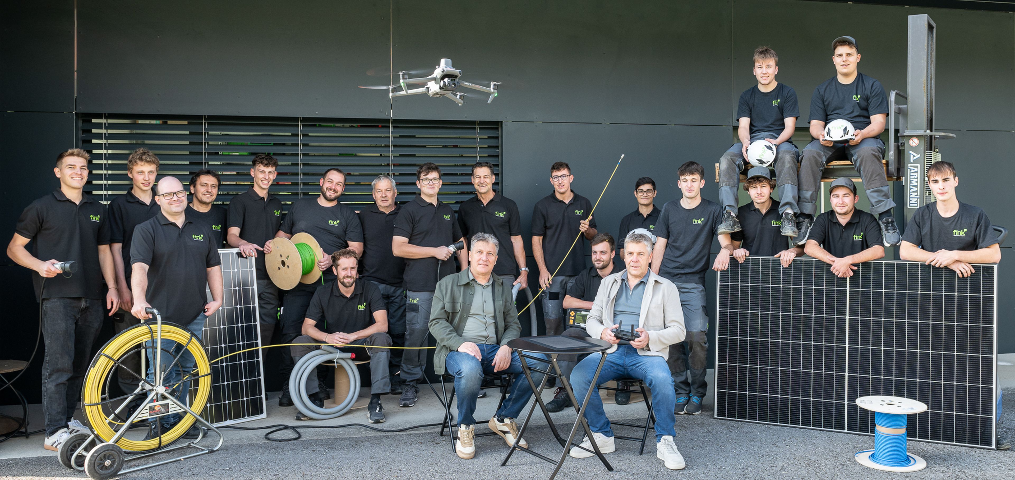 Teamfoto Elektrotechnik Fink