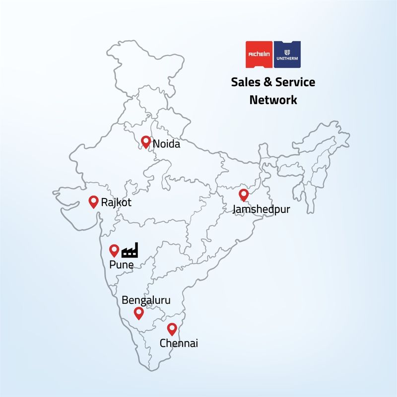 Aichelin Unitherm sales and service network