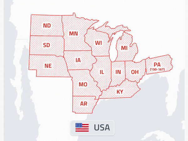 WM Wright & Assoc territory