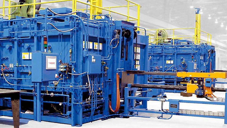 Continuous furnace -front view