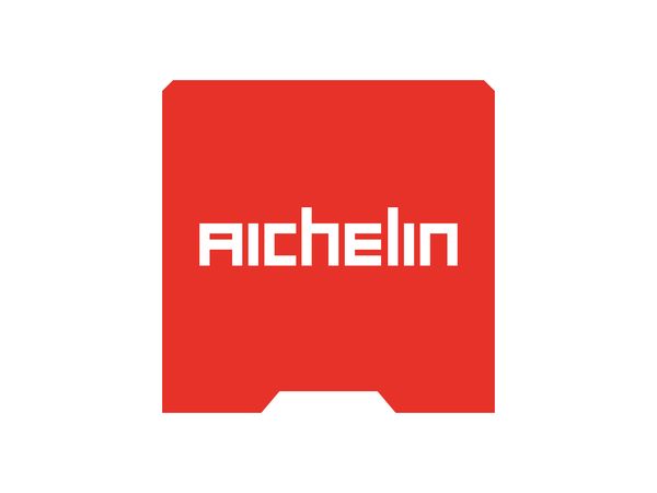 weißer Aichelin Schriftzug auf rotem Hintergund