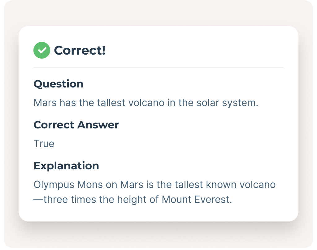 Instant Feedback