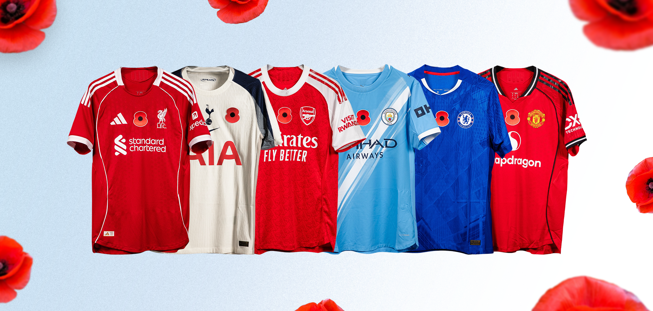 Poppy Appeal football shirts 2025